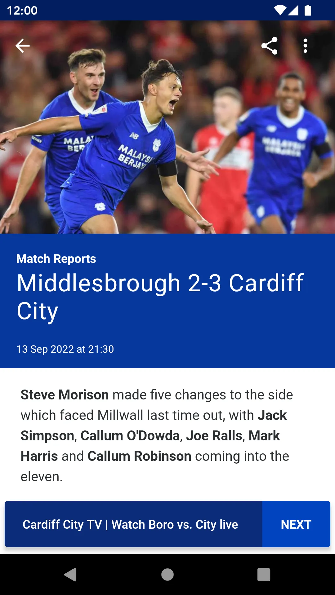 Cardiff City | Indus Appstore | Screenshot