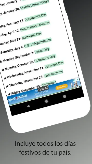 Argentina Calendar Holidays | Indus Appstore | Screenshot