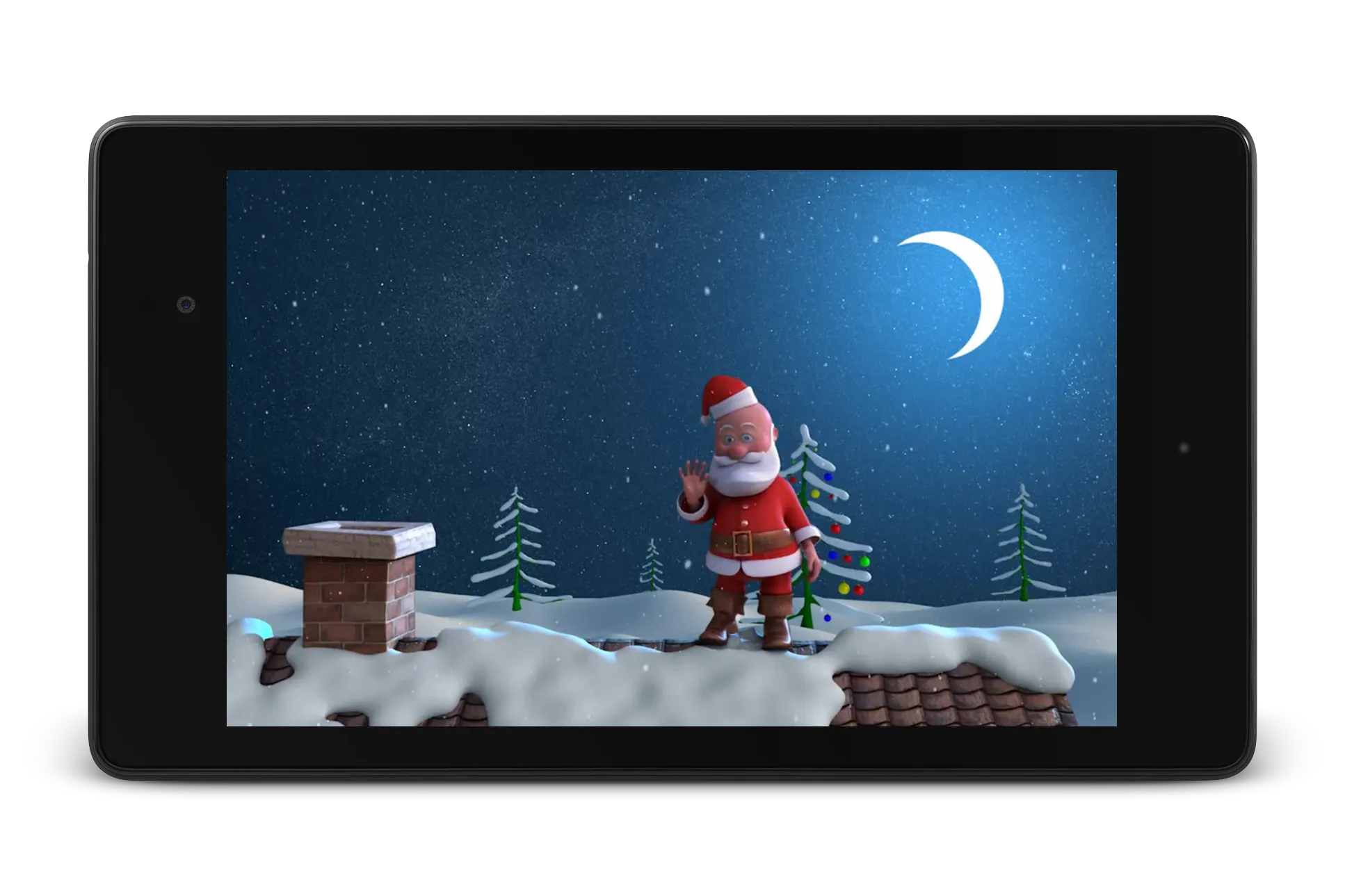 Funny Santa Claus 3D Wallpaper | Indus Appstore | Screenshot