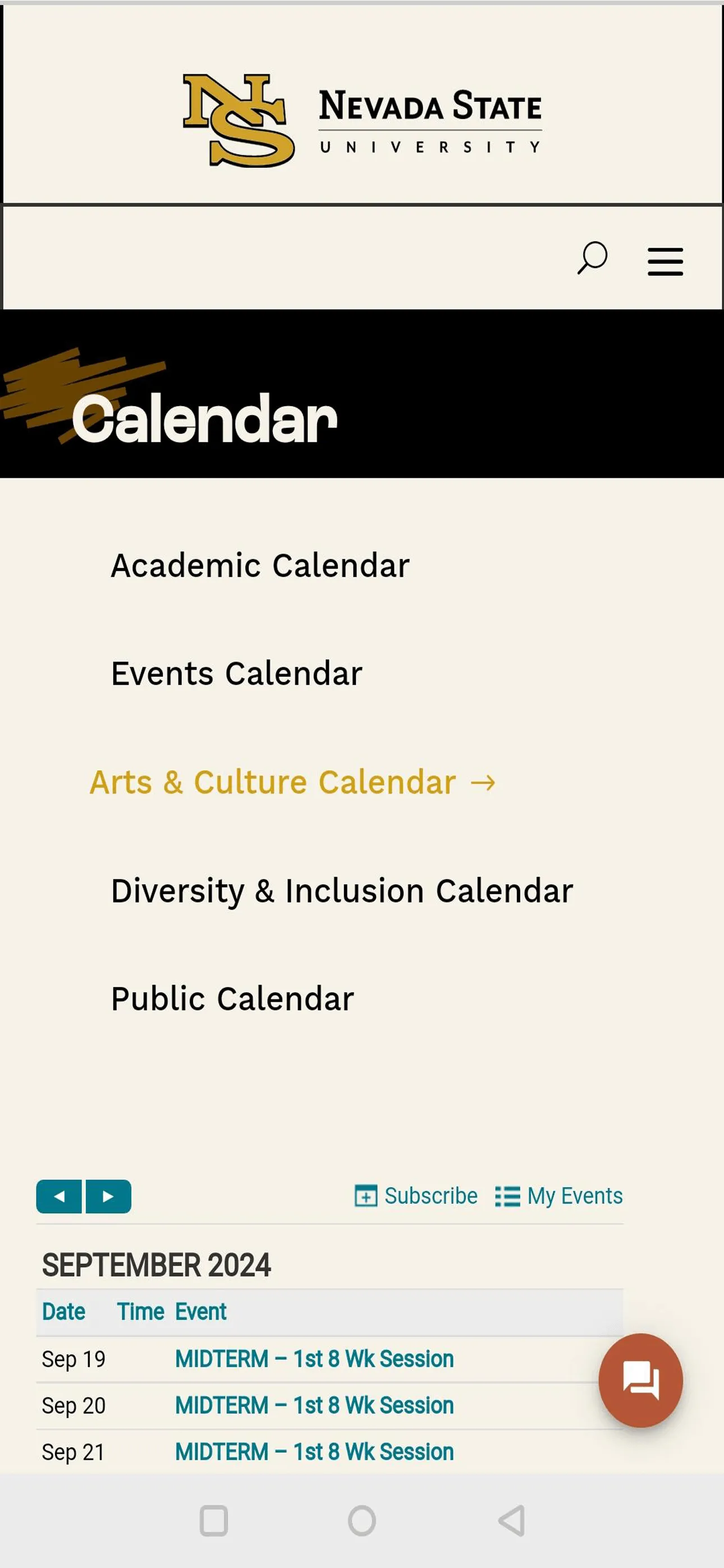 Nevada State University | Indus Appstore | Screenshot