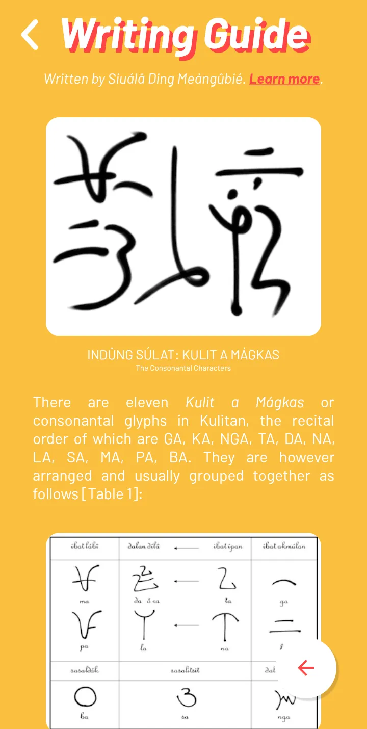 Learn Kulitan (Súlat Kapampáng | Indus Appstore | Screenshot