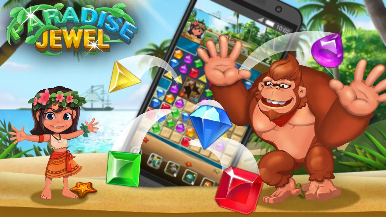 Paradise Jewel: Match 3 Puzzle | Indus Appstore | Screenshot