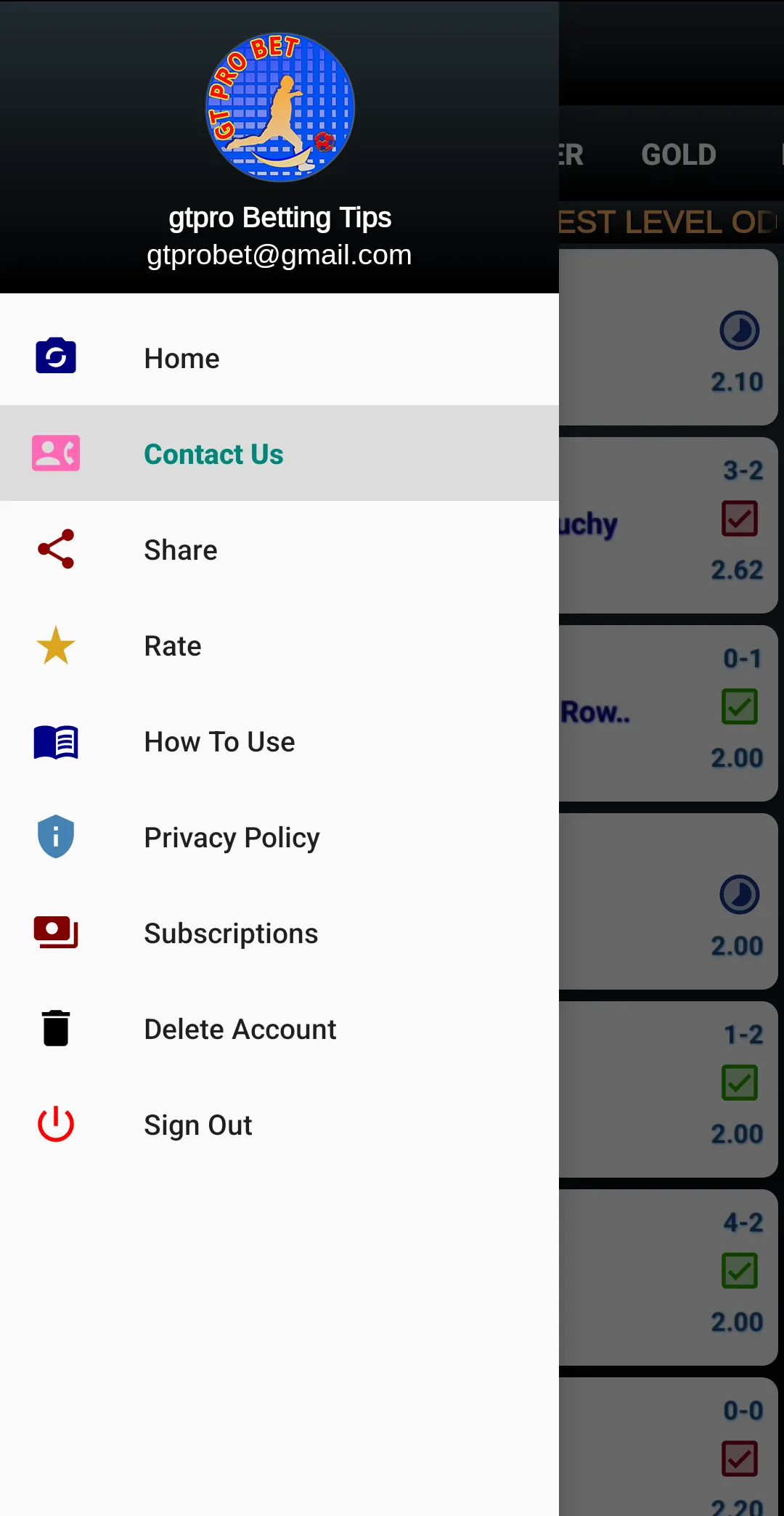 Περιβάλλον του GT Bet