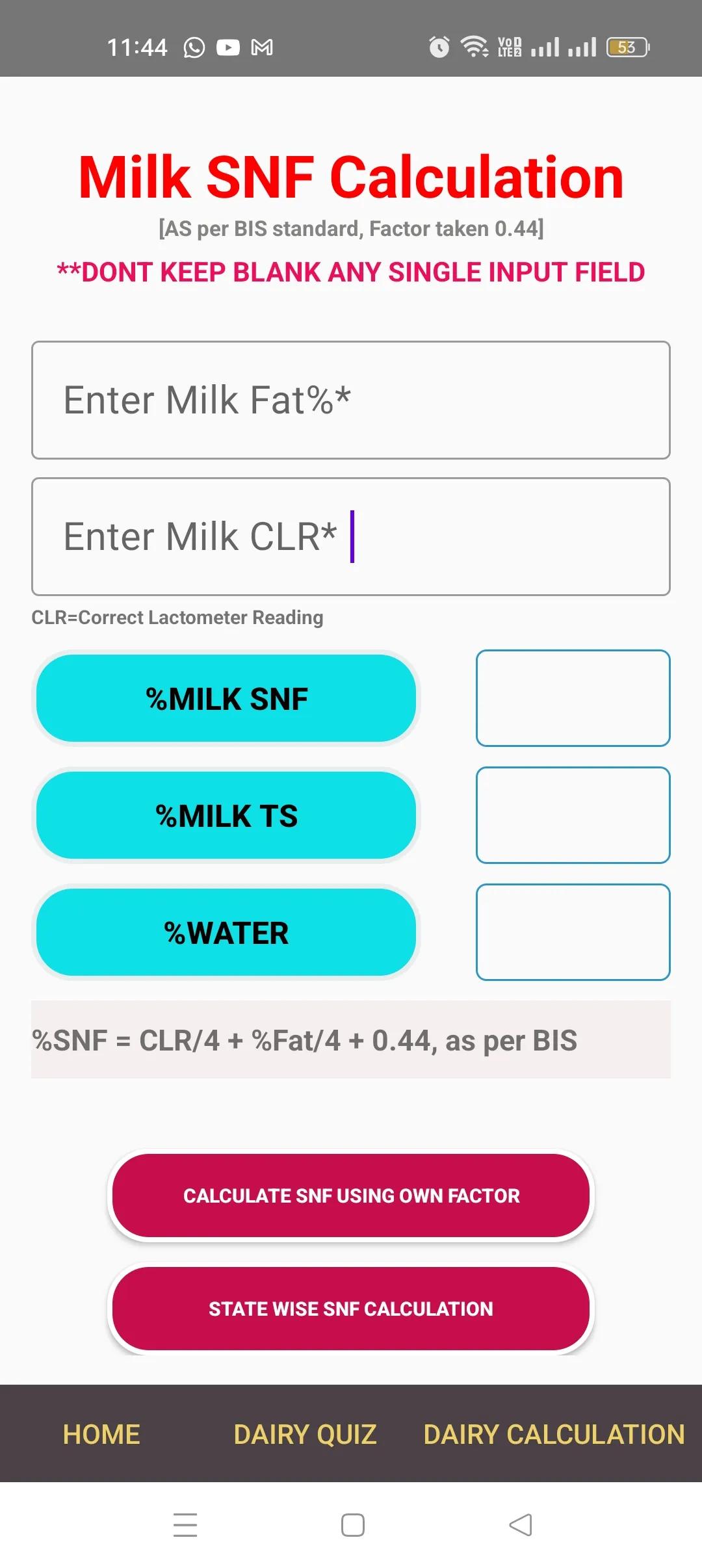 Dairy Calculation - All in One | Indus Appstore | Screenshot