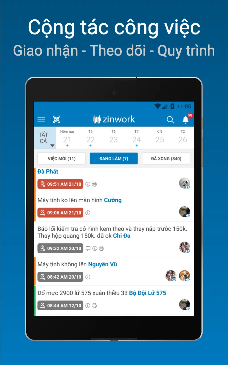 Zinwork - Quản lý công việc | Indus Appstore | Screenshot