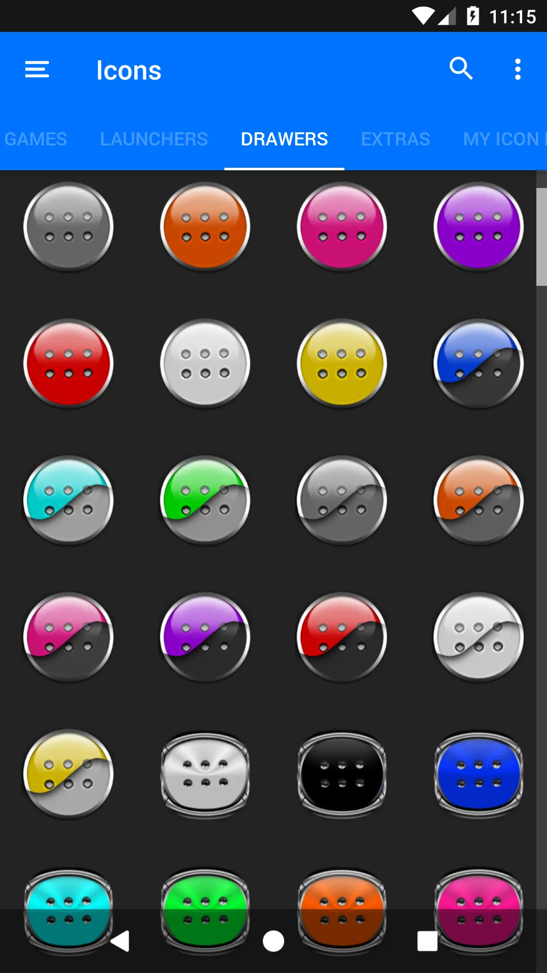 Flat Black and Purple IconPack | Indus Appstore | Screenshot