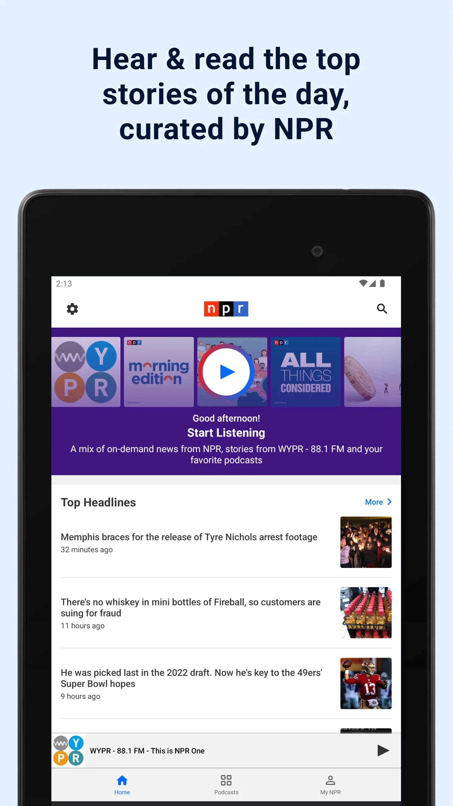 NPR | Indus Appstore | Screenshot