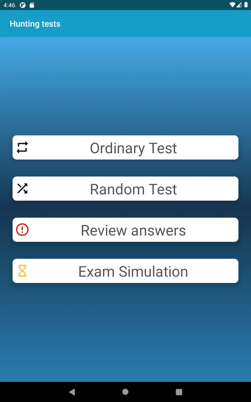 Chestionare examen de vânător | Indus Appstore | Screenshot