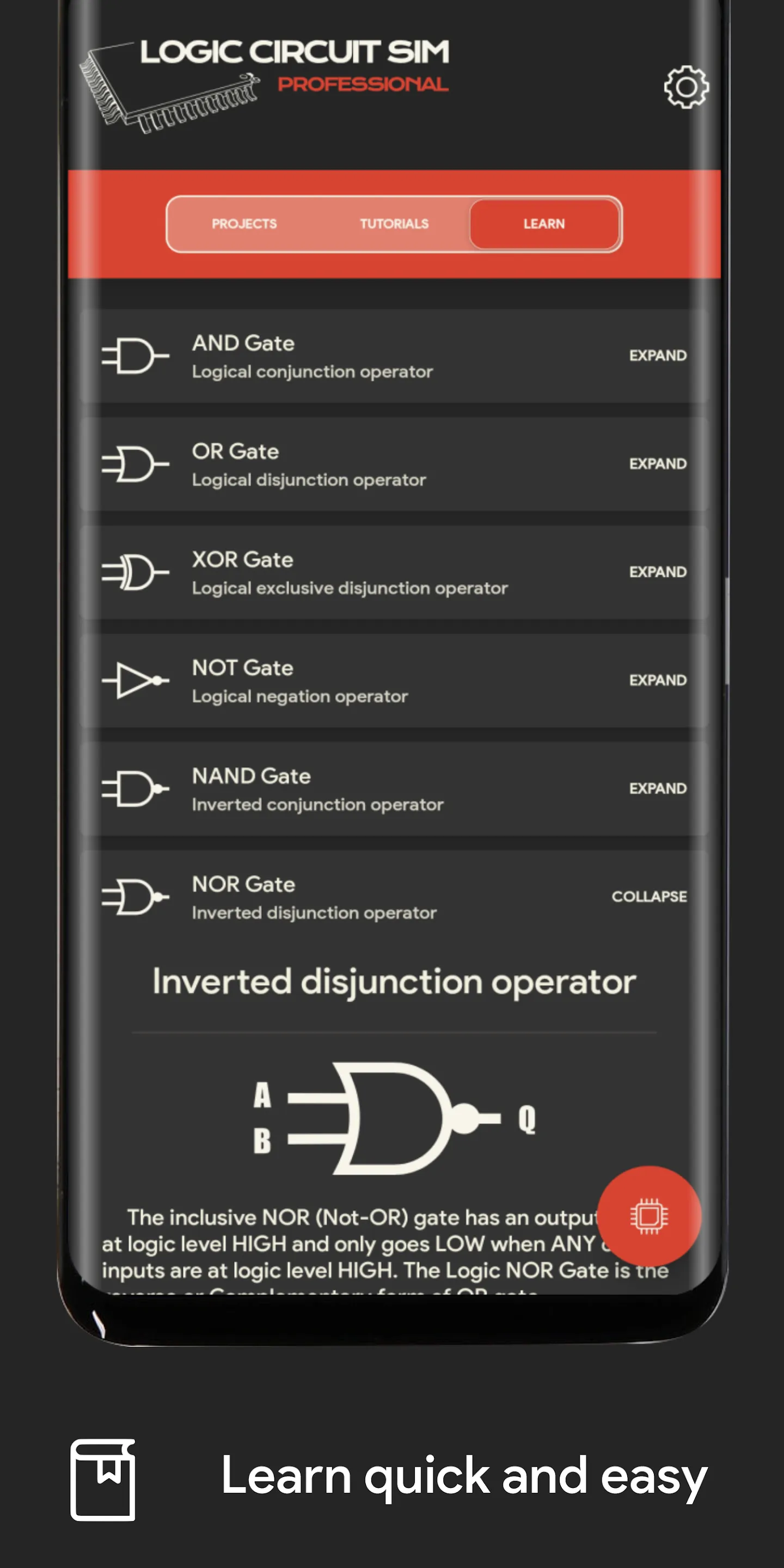 Logic Circuit Simulator Pro | Indus Appstore | Screenshot