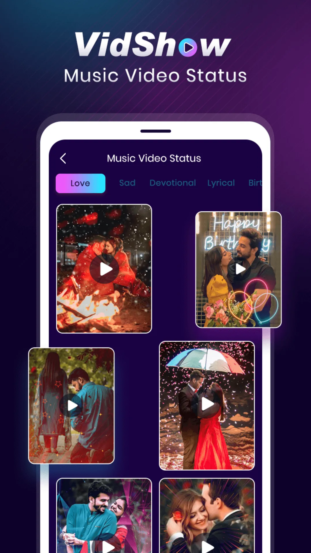 VidShow - Music Video Status | Indus Appstore | Screenshot