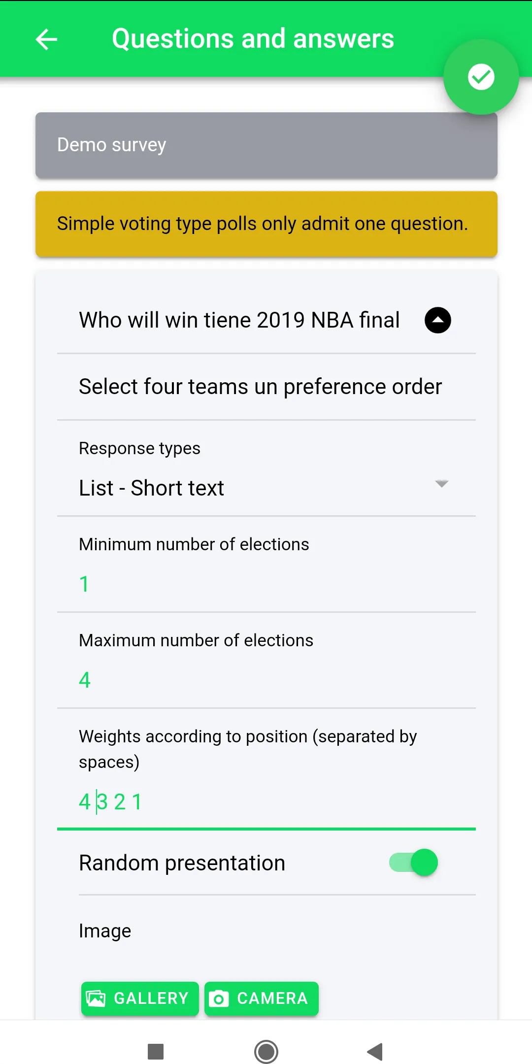 Atenea - Surveys and voting | Indus Appstore | Screenshot