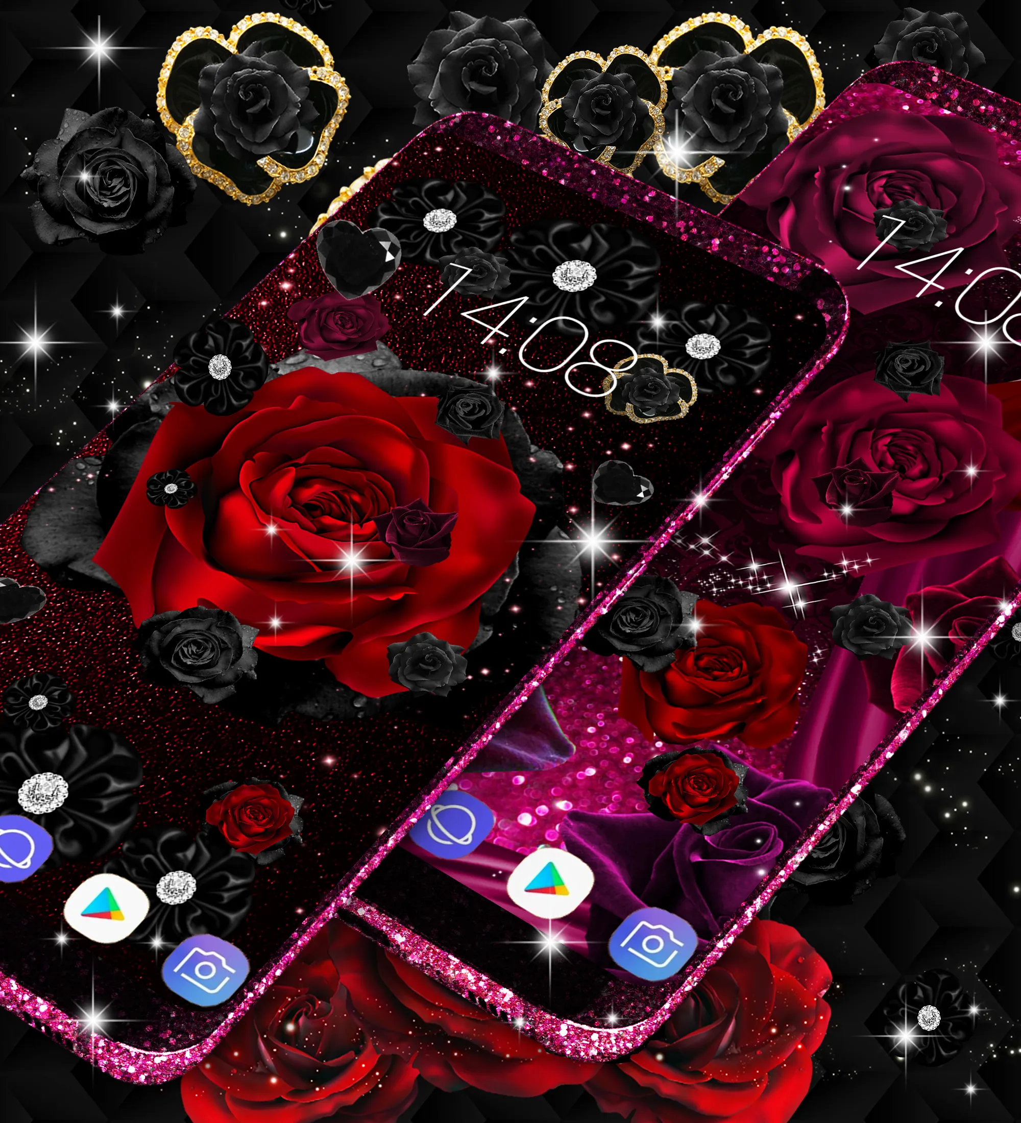 Black rose live wallpaper | Indus Appstore | Screenshot