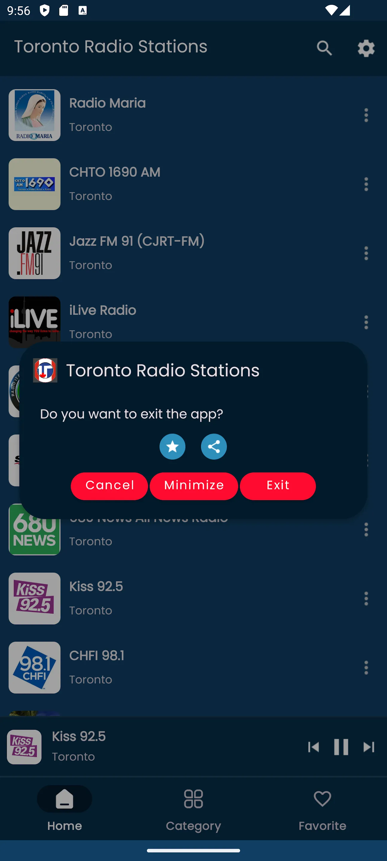 Radios from Toronto | Indus Appstore | Screenshot