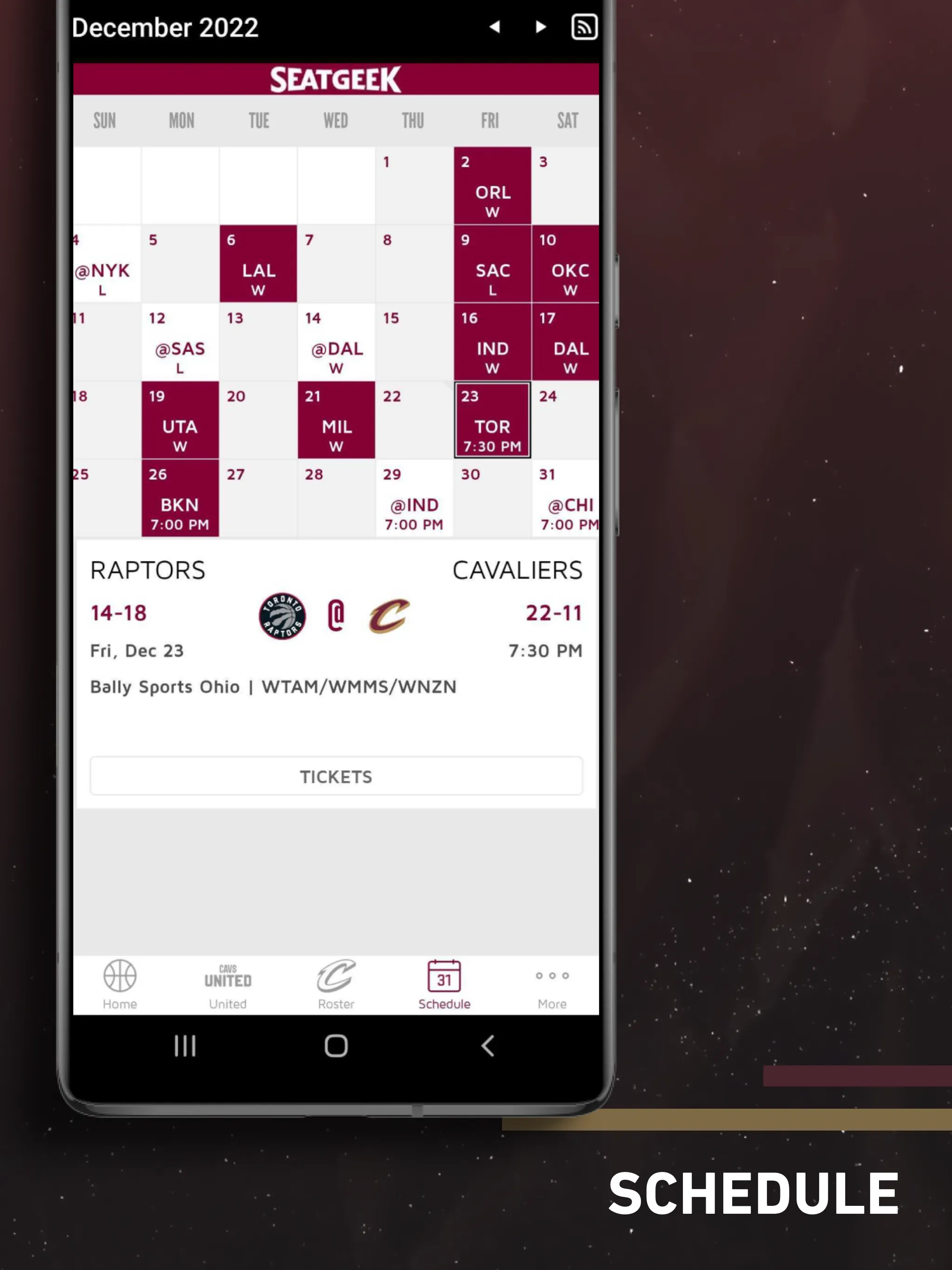 Cleveland Cavaliers | Indus Appstore | Screenshot