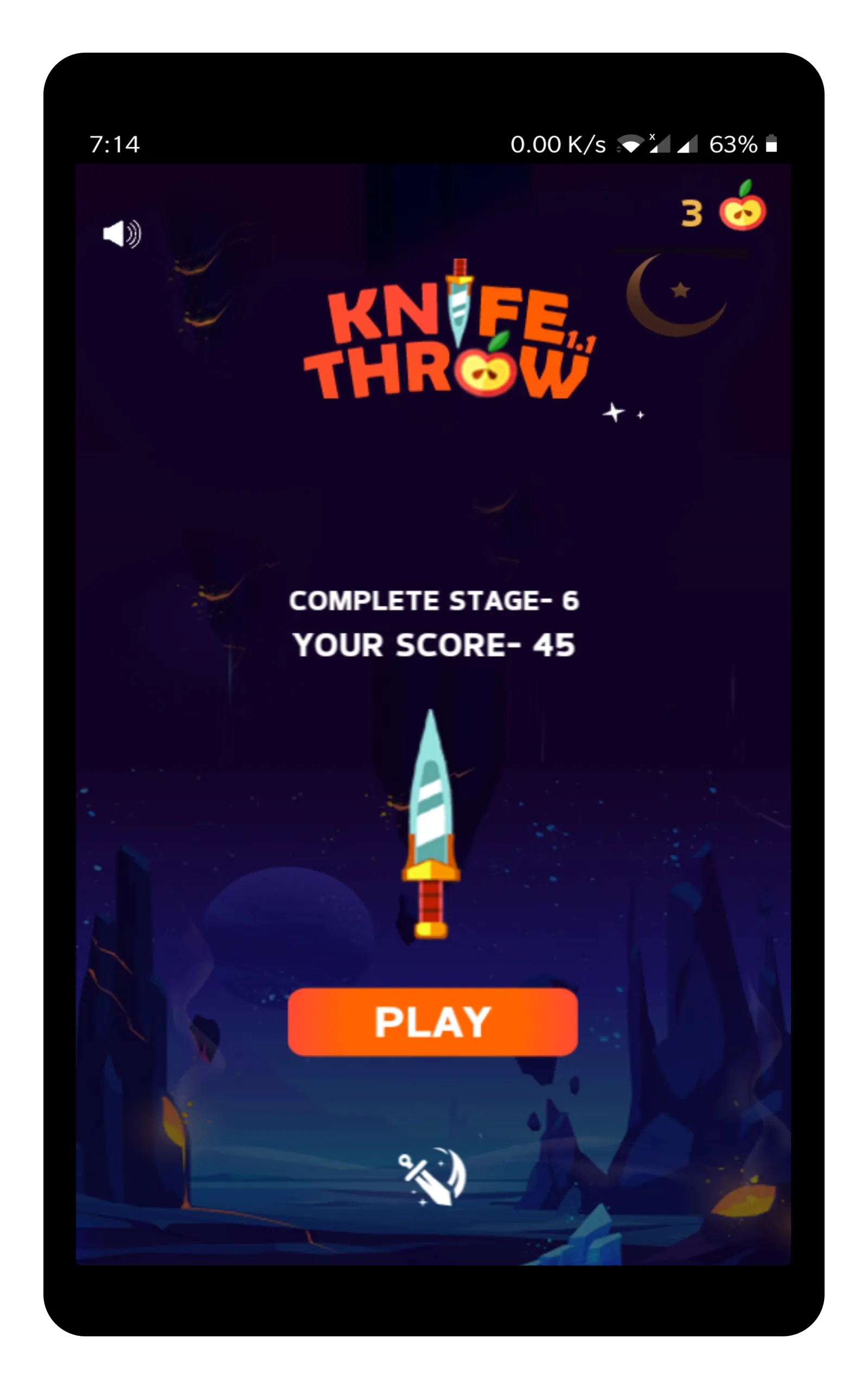 KnifeThrow exciting knife game | Indus Appstore | Screenshot