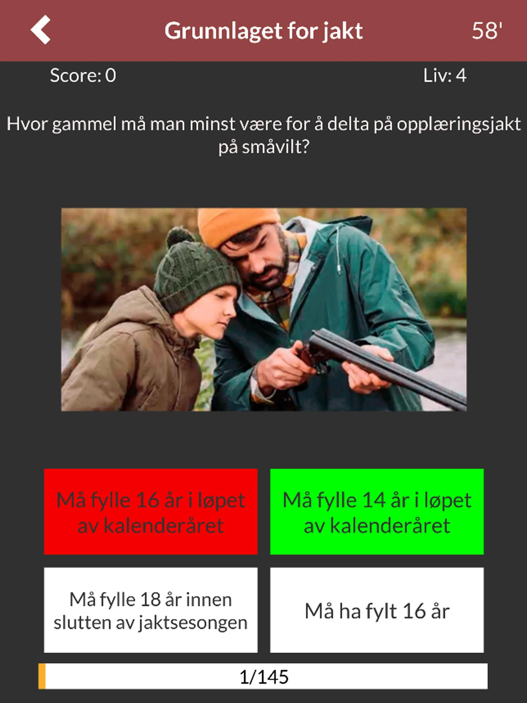 Jegerprøvetentamen (JaktQuiz) | Indus Appstore | Screenshot