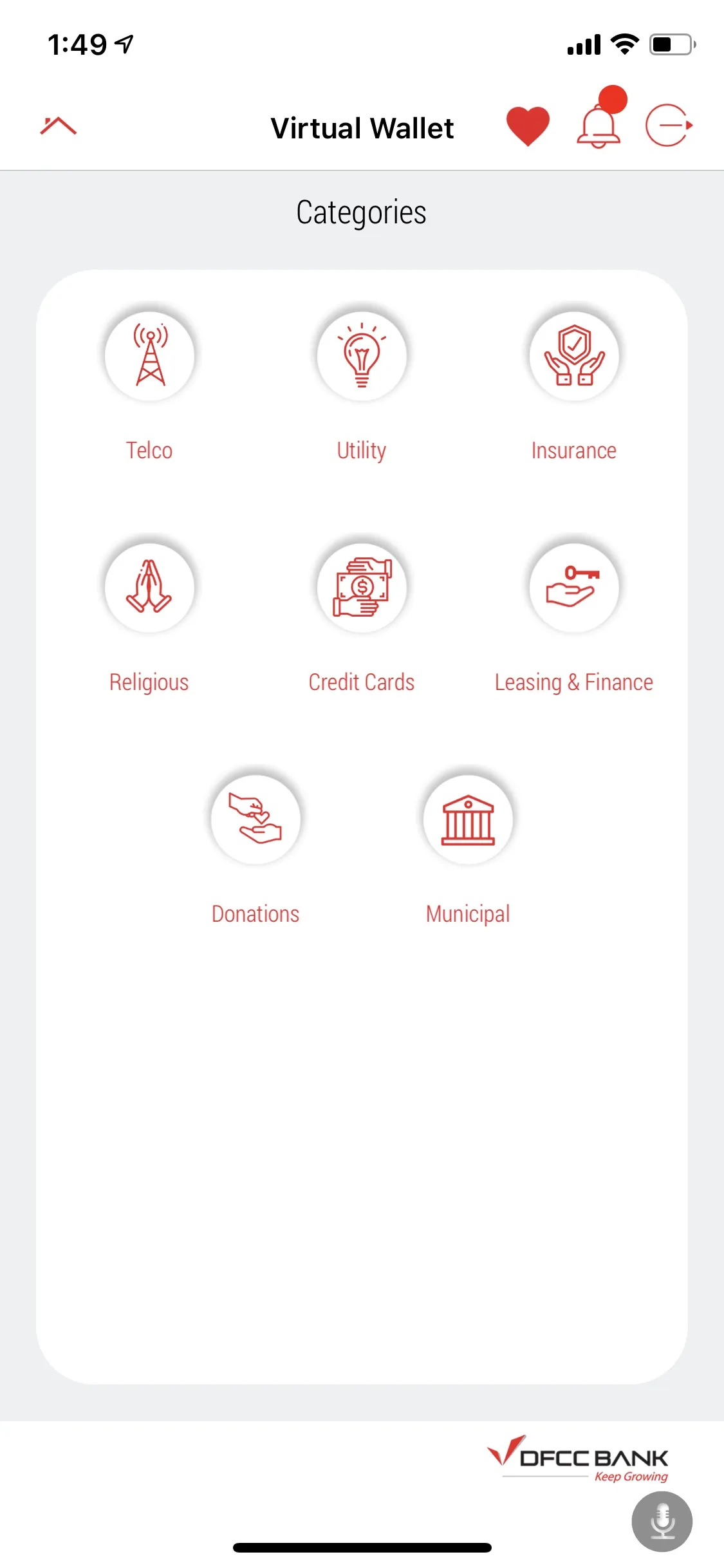 DFCC Virtual Wallet | Indus Appstore | Screenshot