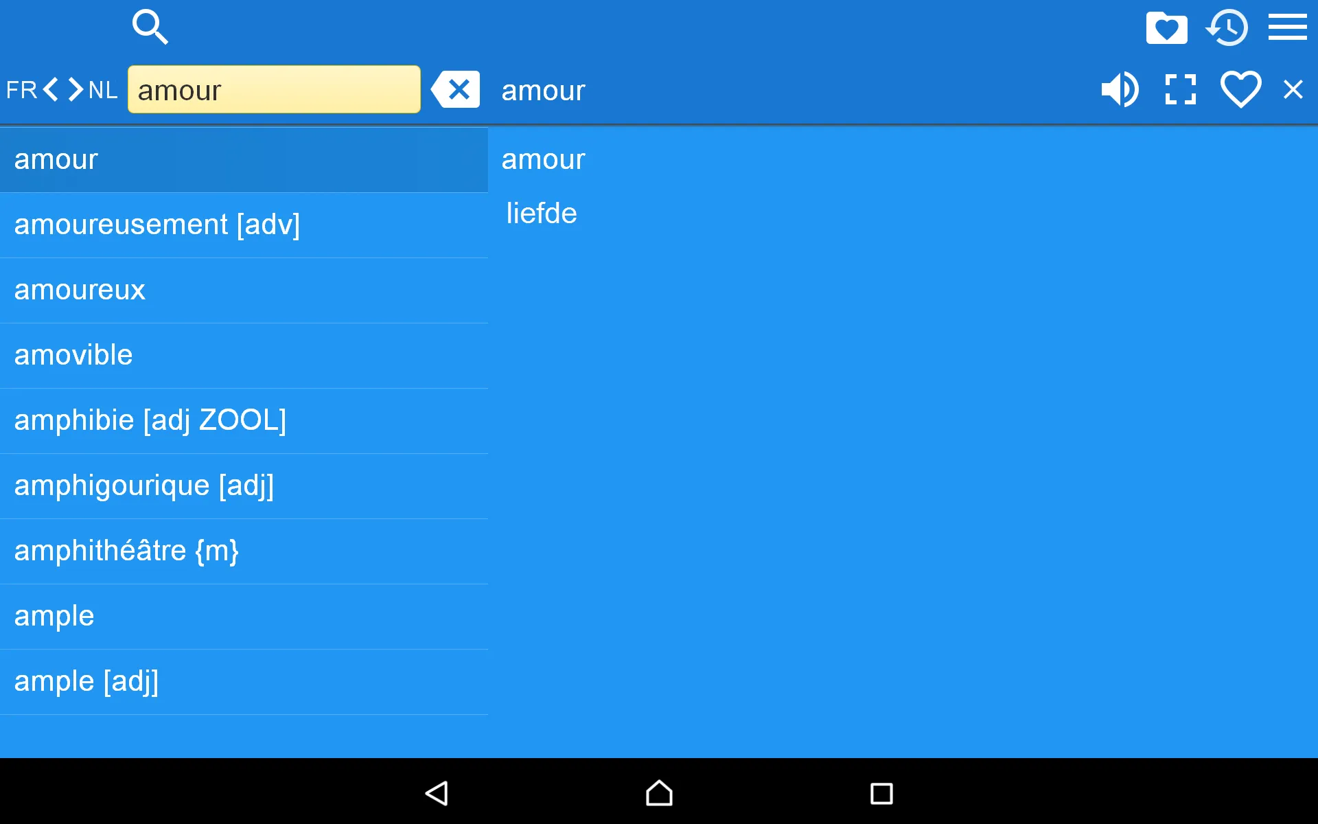 French Dutch Dictionary | Indus Appstore | Screenshot