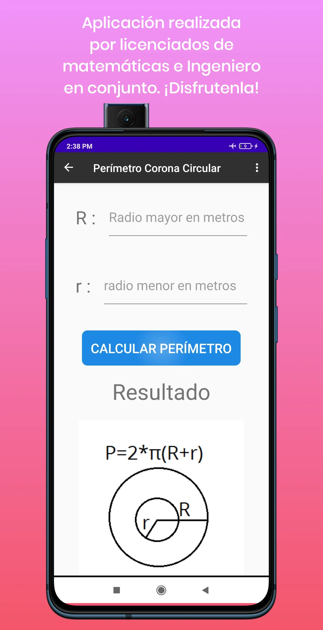 Calculadora Áreas, Peri y Vol | Indus Appstore | Screenshot