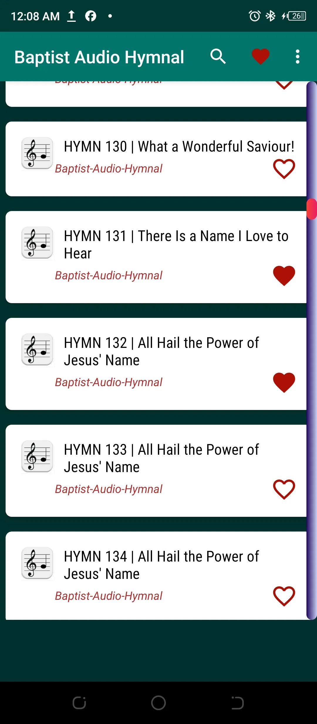 Baptist Audio Hymnal offline | Indus Appstore | Screenshot