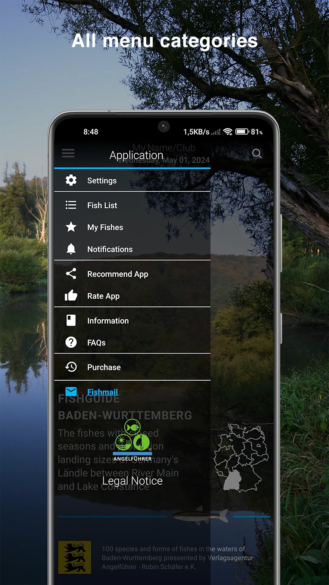 Fishguide Baden-Wurttemberg | Indus Appstore | Screenshot