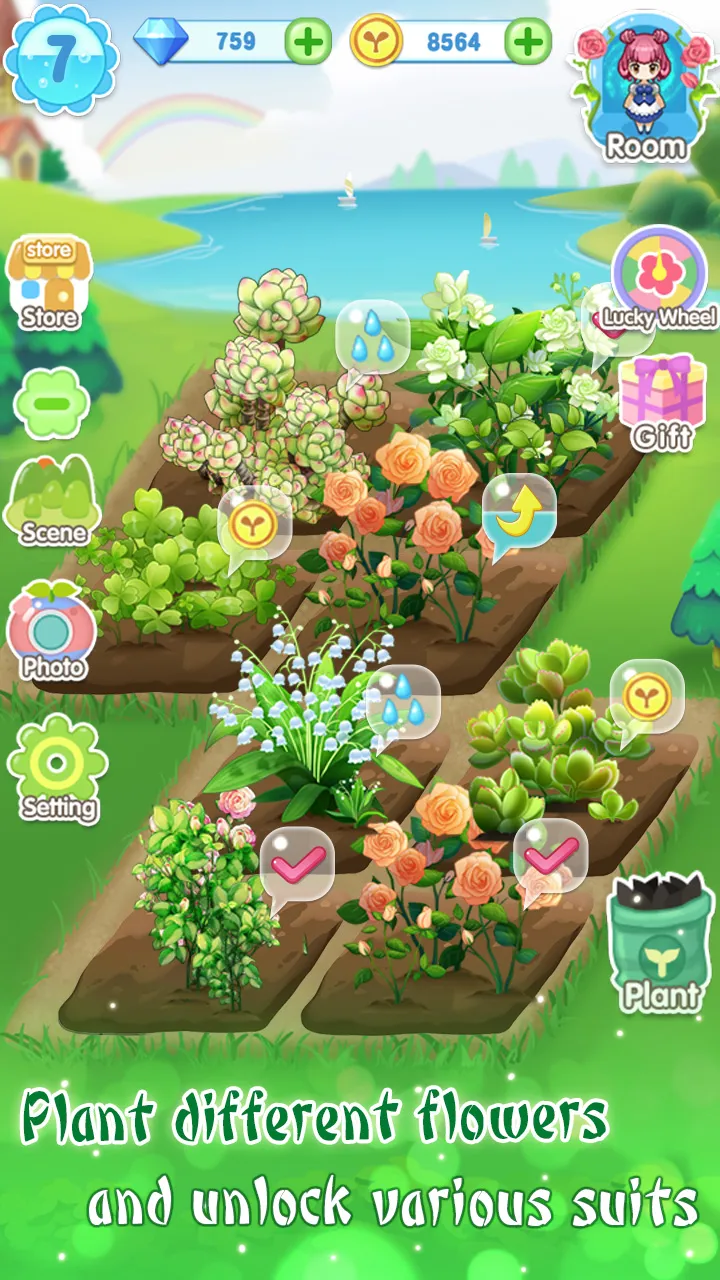 Garden Dressup Flower Princess | Indus Appstore | Screenshot