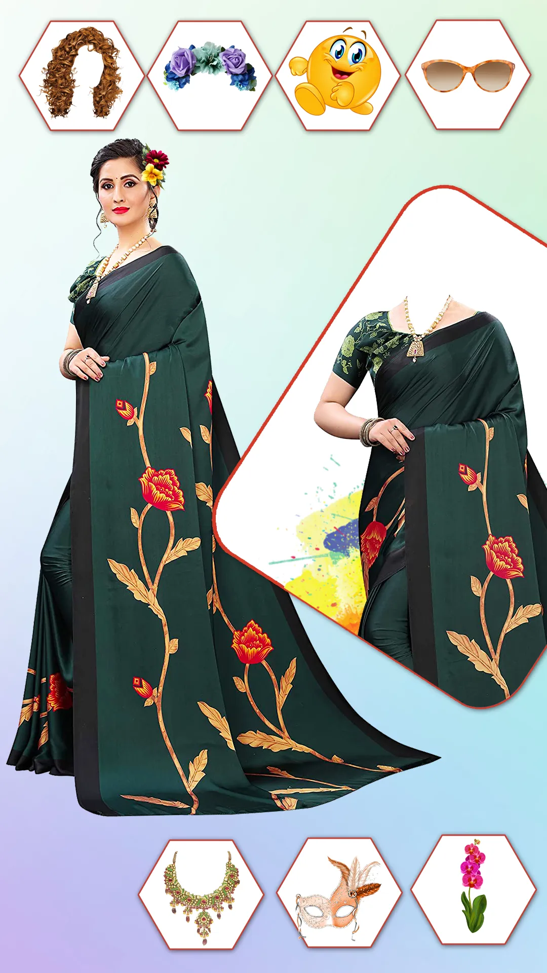 Women Fashion Saree Photo Suit | Indus Appstore | Screenshot