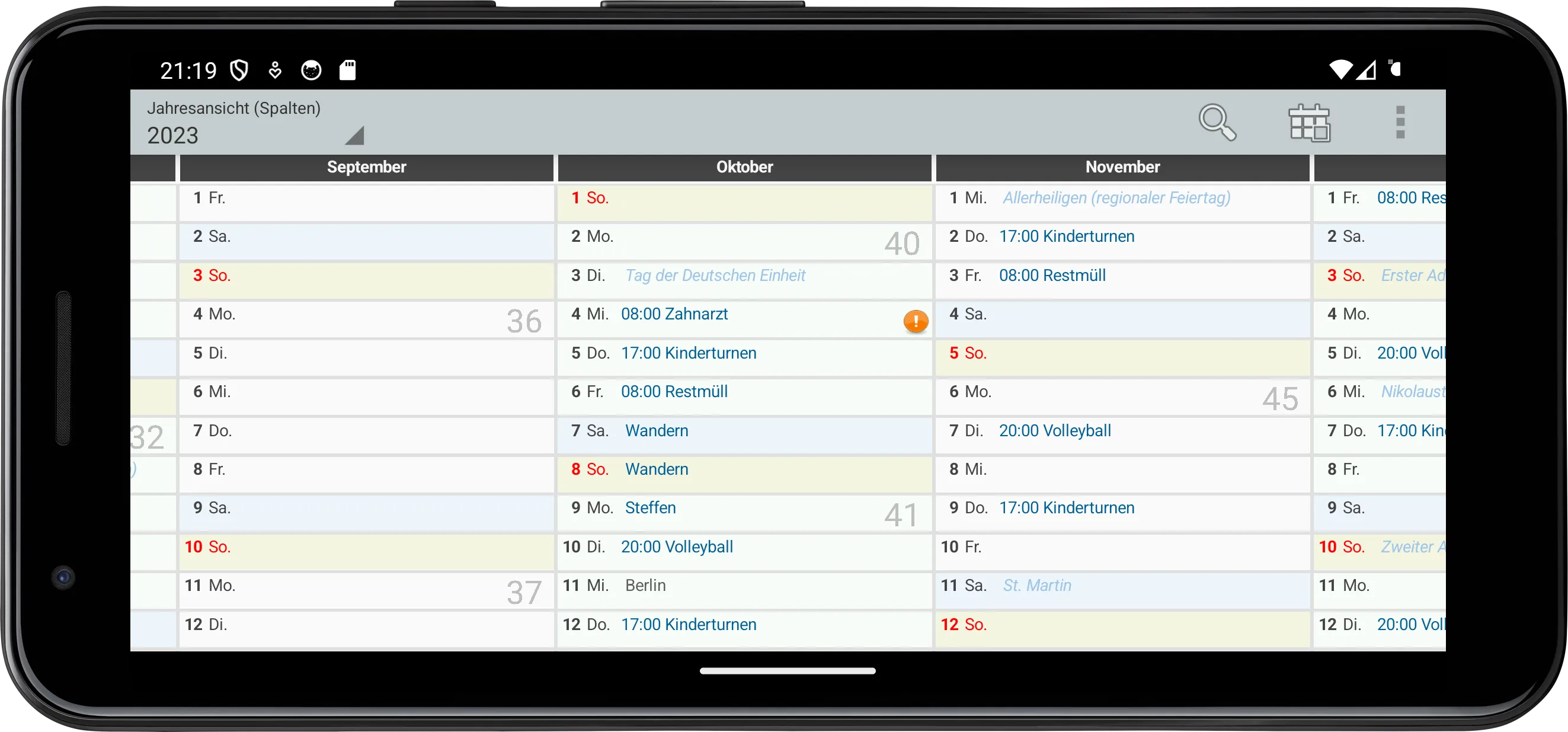 Personal Calendar lite | Indus Appstore | Screenshot