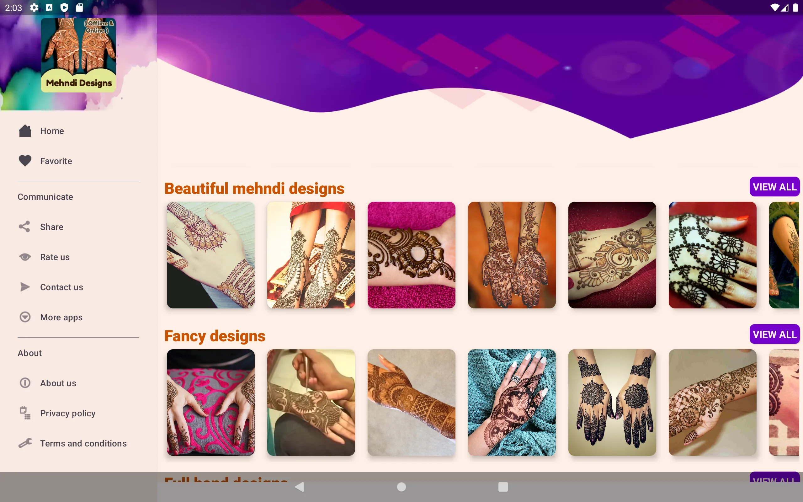 Mehndi Designs 2023 | Indus Appstore | Screenshot