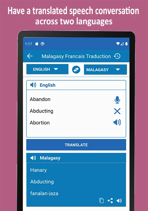 Traducteur Malagasy Francais | Indus Appstore | Screenshot