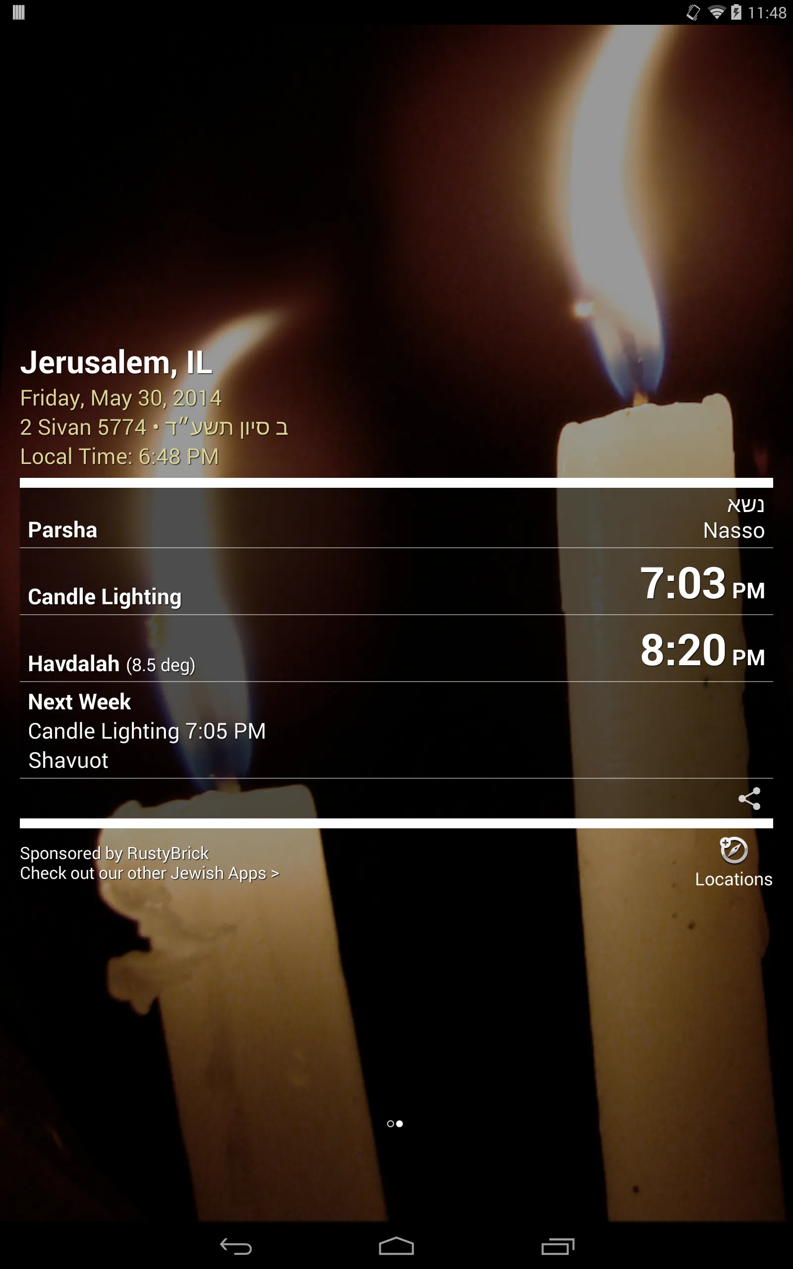 Shabbat Shalom | Indus Appstore | Screenshot