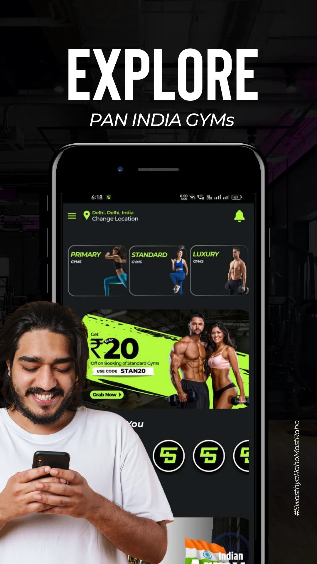 Swasthya Bharat - GYM Booking | Indus Appstore | Screenshot