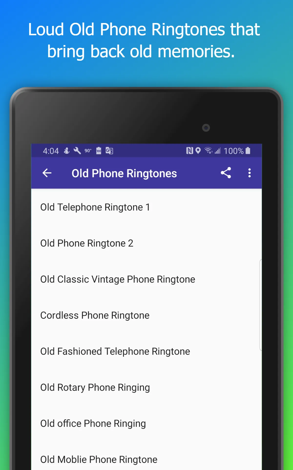 Old Phone Ringtones | Indus Appstore | Screenshot