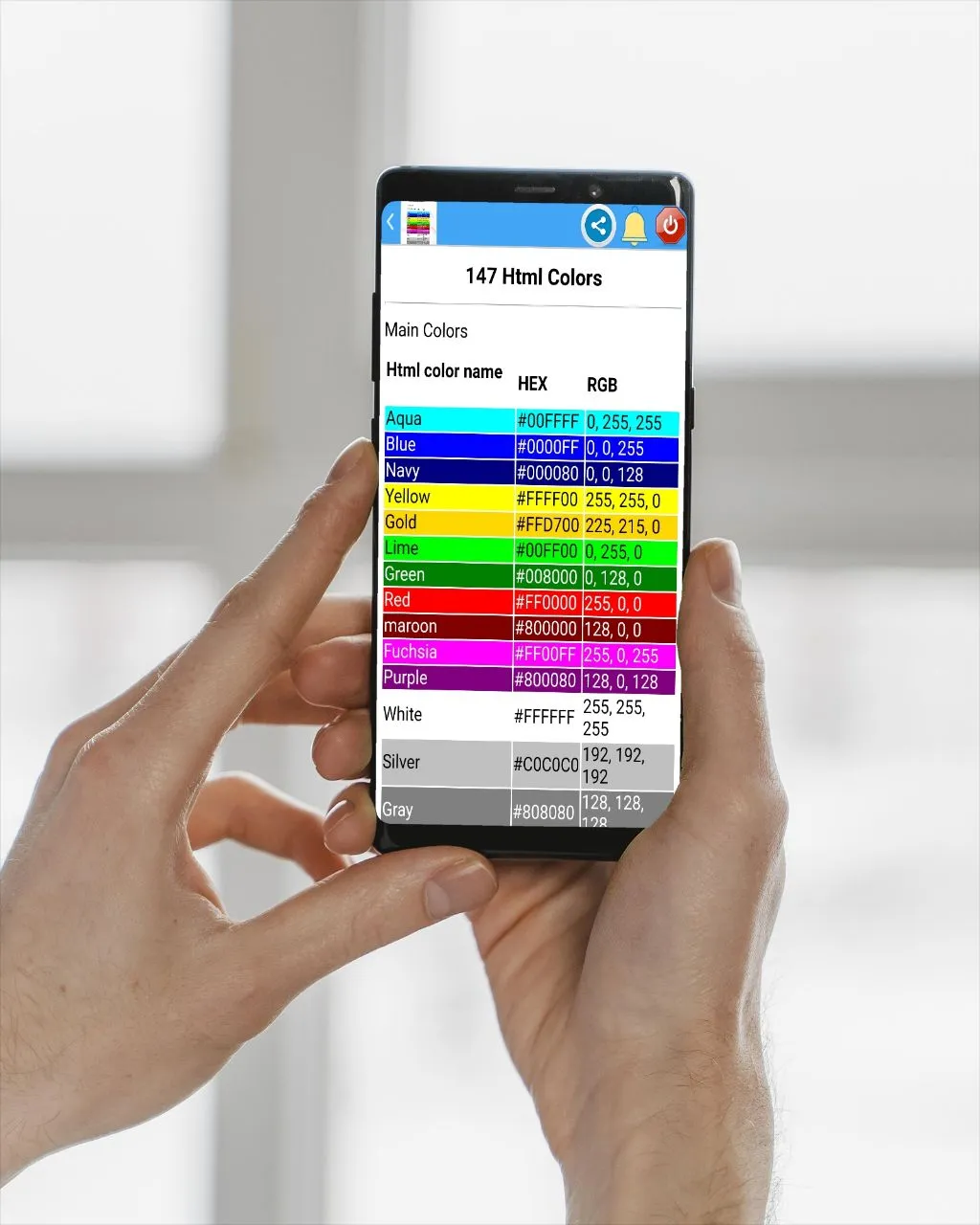 HTML RGB HEX Color code | Indus Appstore | Screenshot