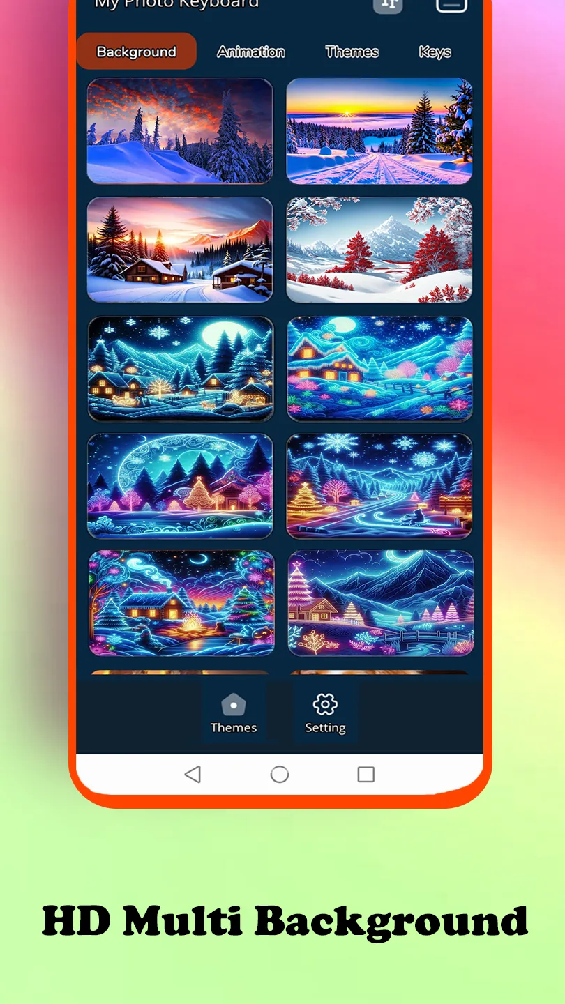 Winter Scene keyboard | Indus Appstore | Screenshot