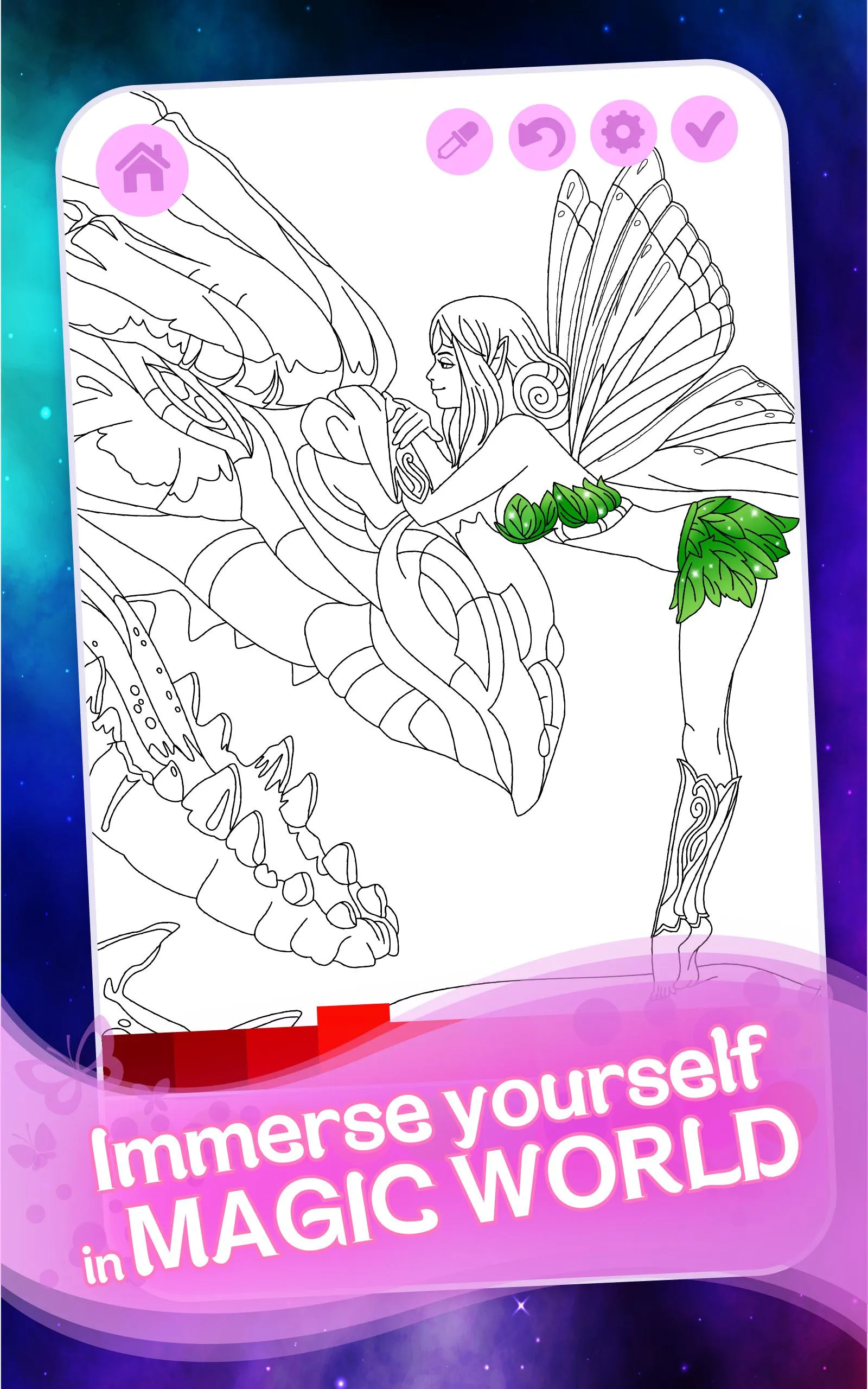 Fantasy Love Coloring Book | Indus Appstore | Screenshot