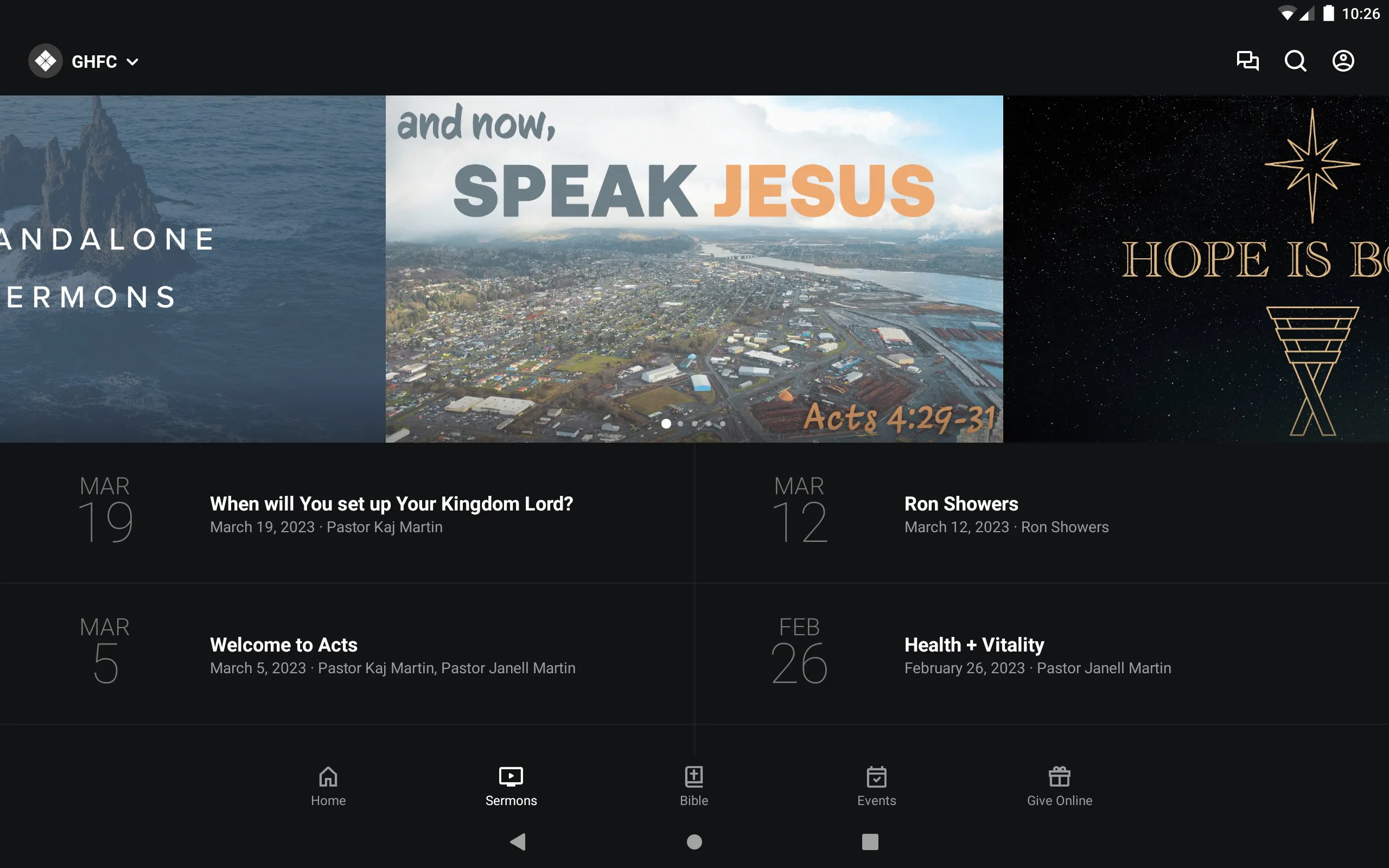 Grays Harbor Foursquare Church | Indus Appstore | Screenshot