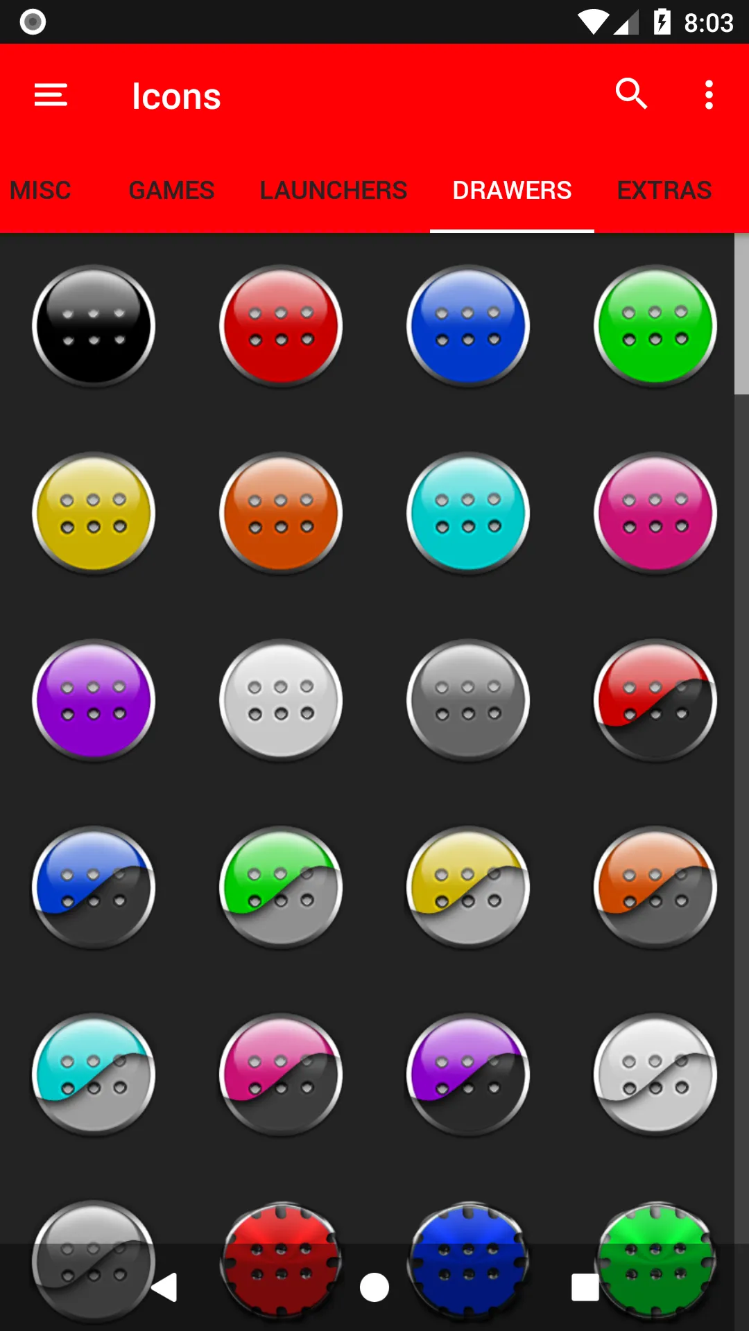 Grey and Black Icon Pack | Indus Appstore | Screenshot