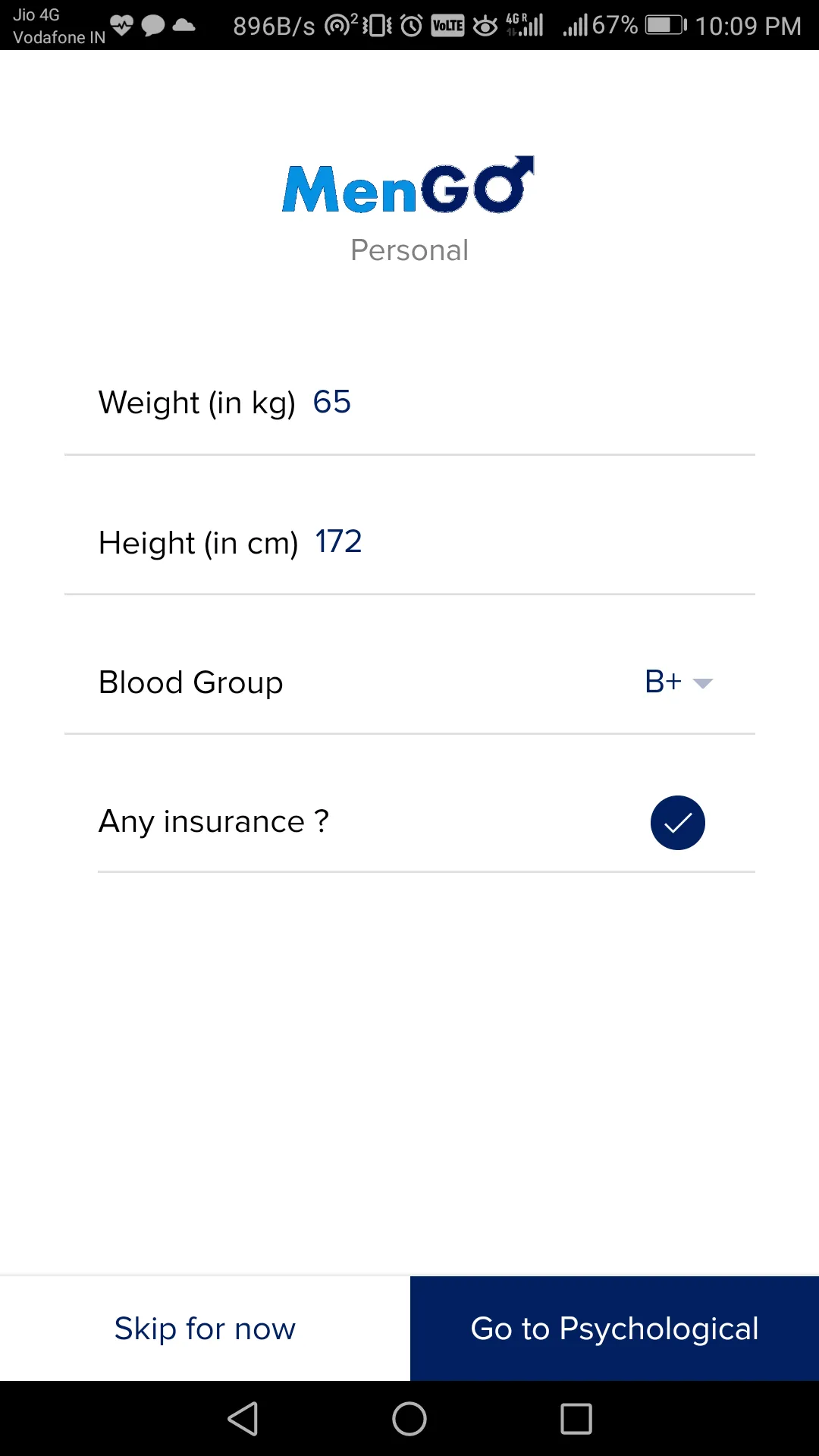 MenGO: Men's Personal Health | Indus Appstore | Screenshot