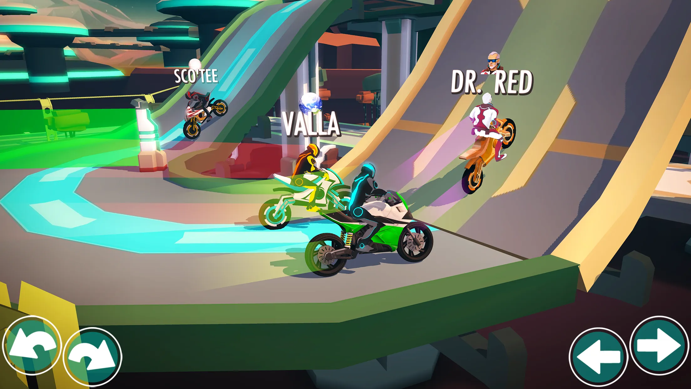 Gravity Rider: Space Bike Race | Indus Appstore | Screenshot