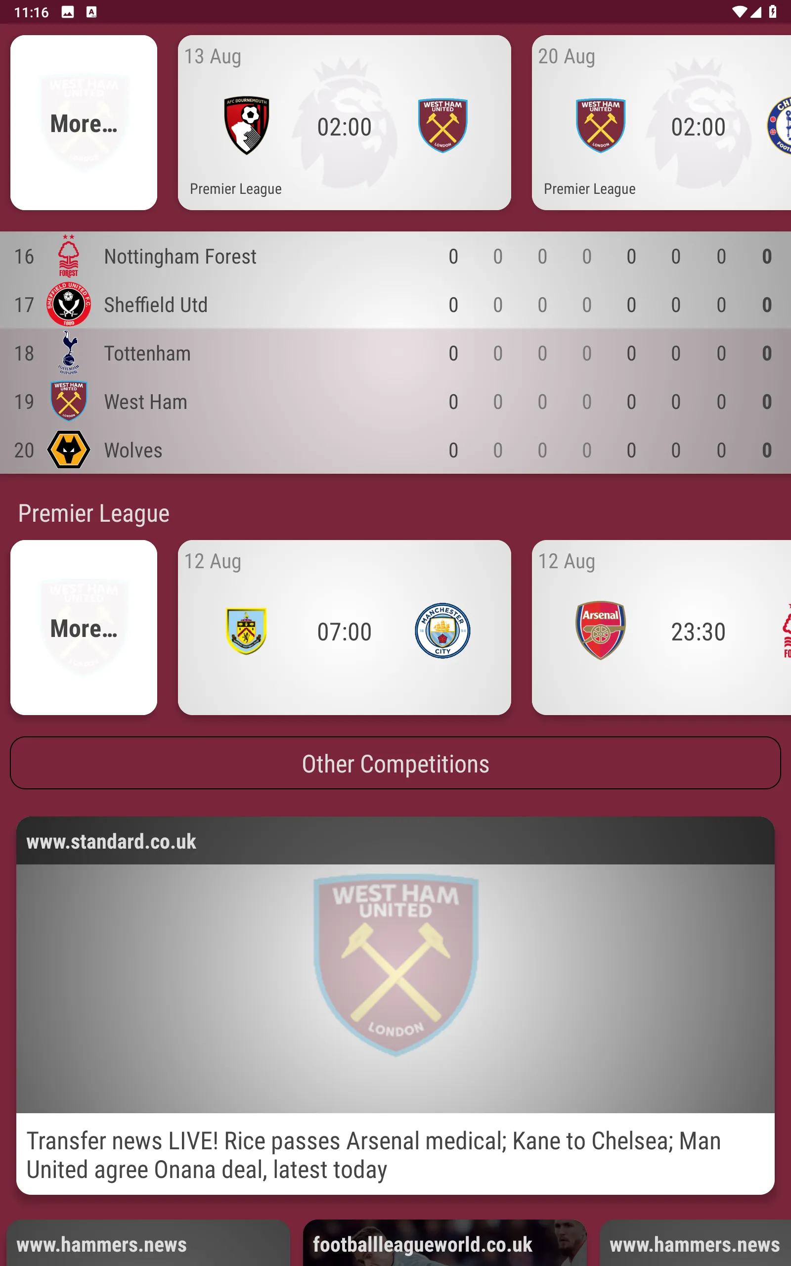 West Ham United Fan App | Indus Appstore | Screenshot