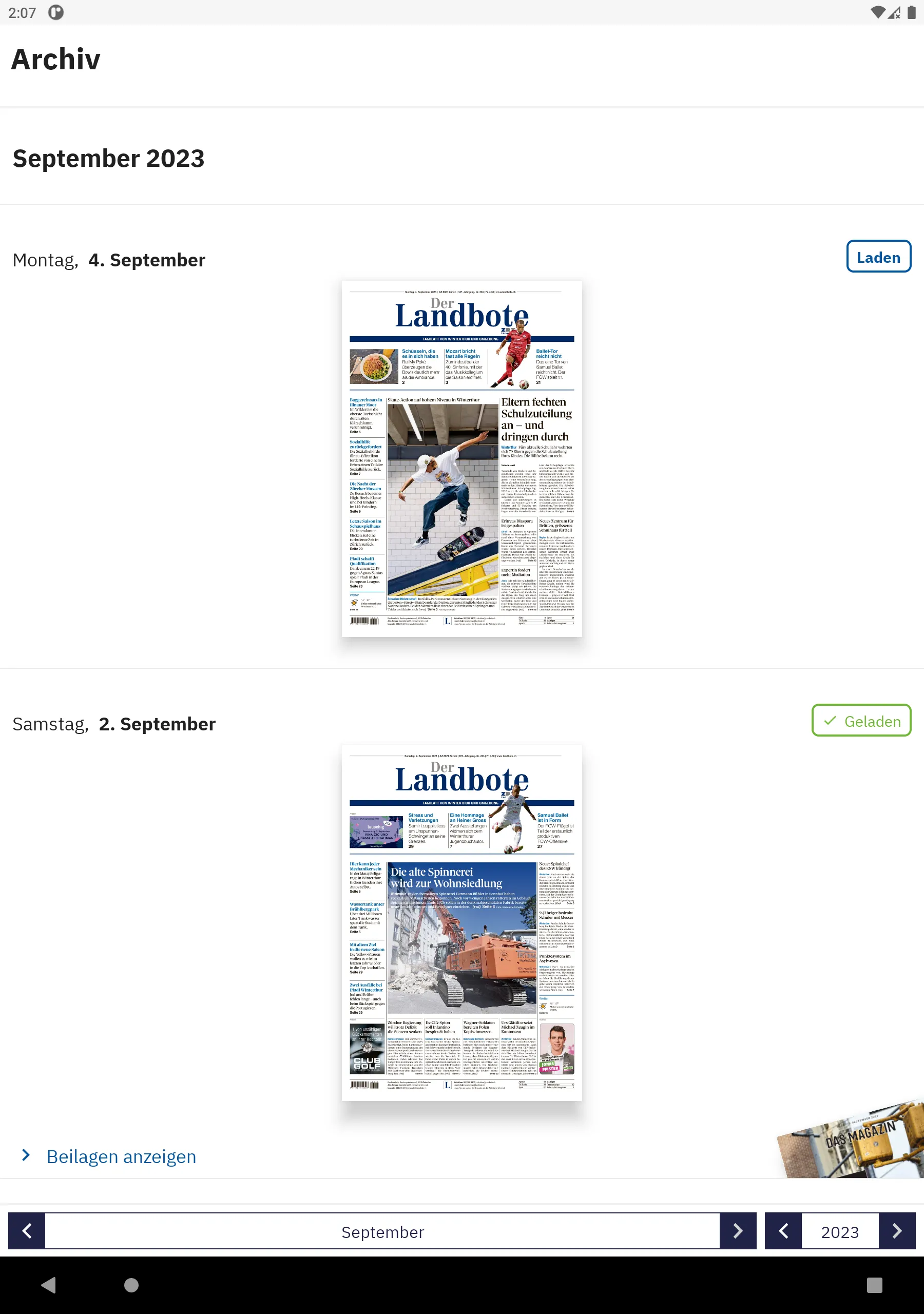 Der Landbote E-Paper | Indus Appstore | Screenshot