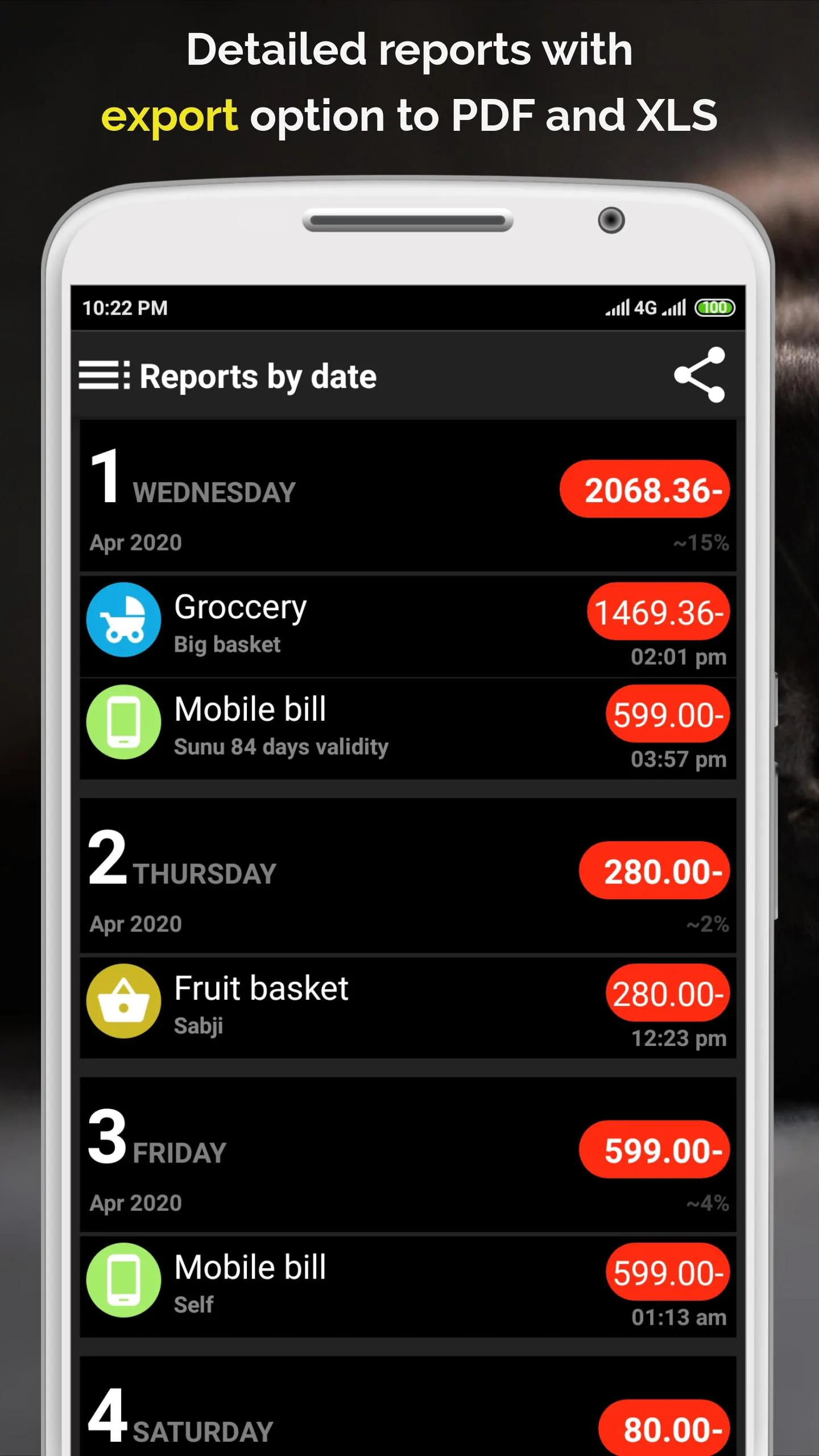 Monthly Expenses: Manage Money | Indus Appstore | Screenshot