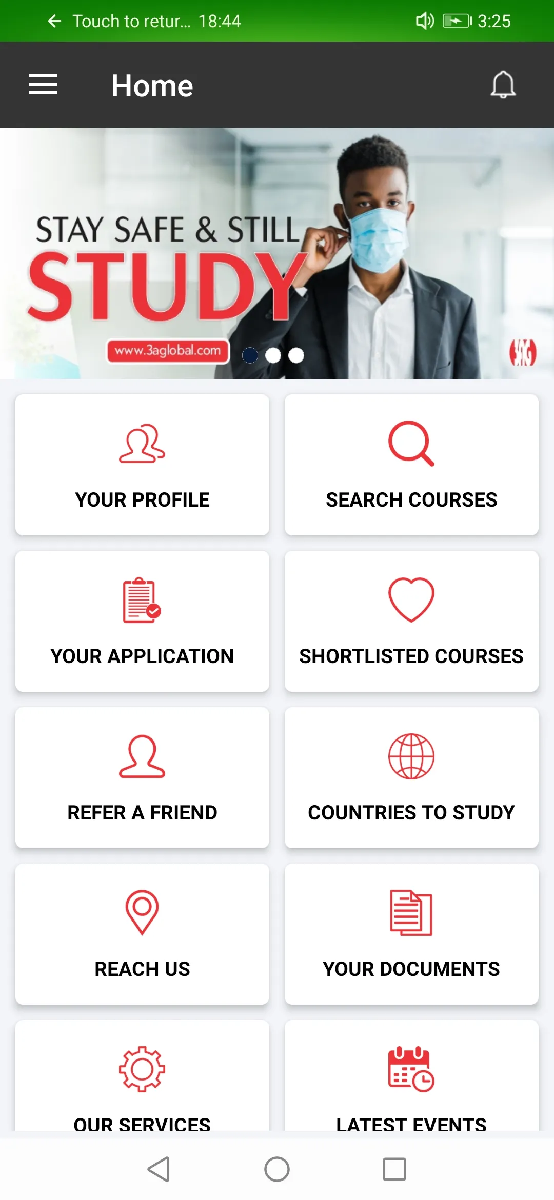 3AG Study Abroad | Indus Appstore | Screenshot