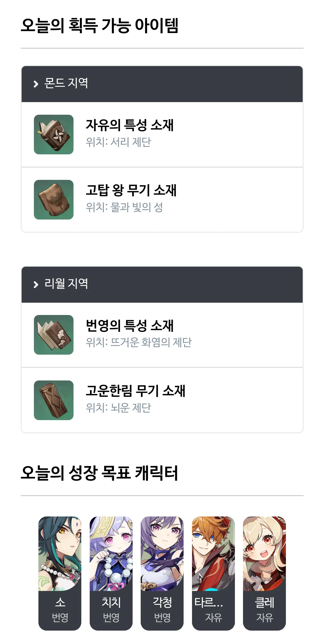 원신 게임닷 - 원신 정보/지도/할일 정리 및 기원 시 | Indus Appstore | Screenshot