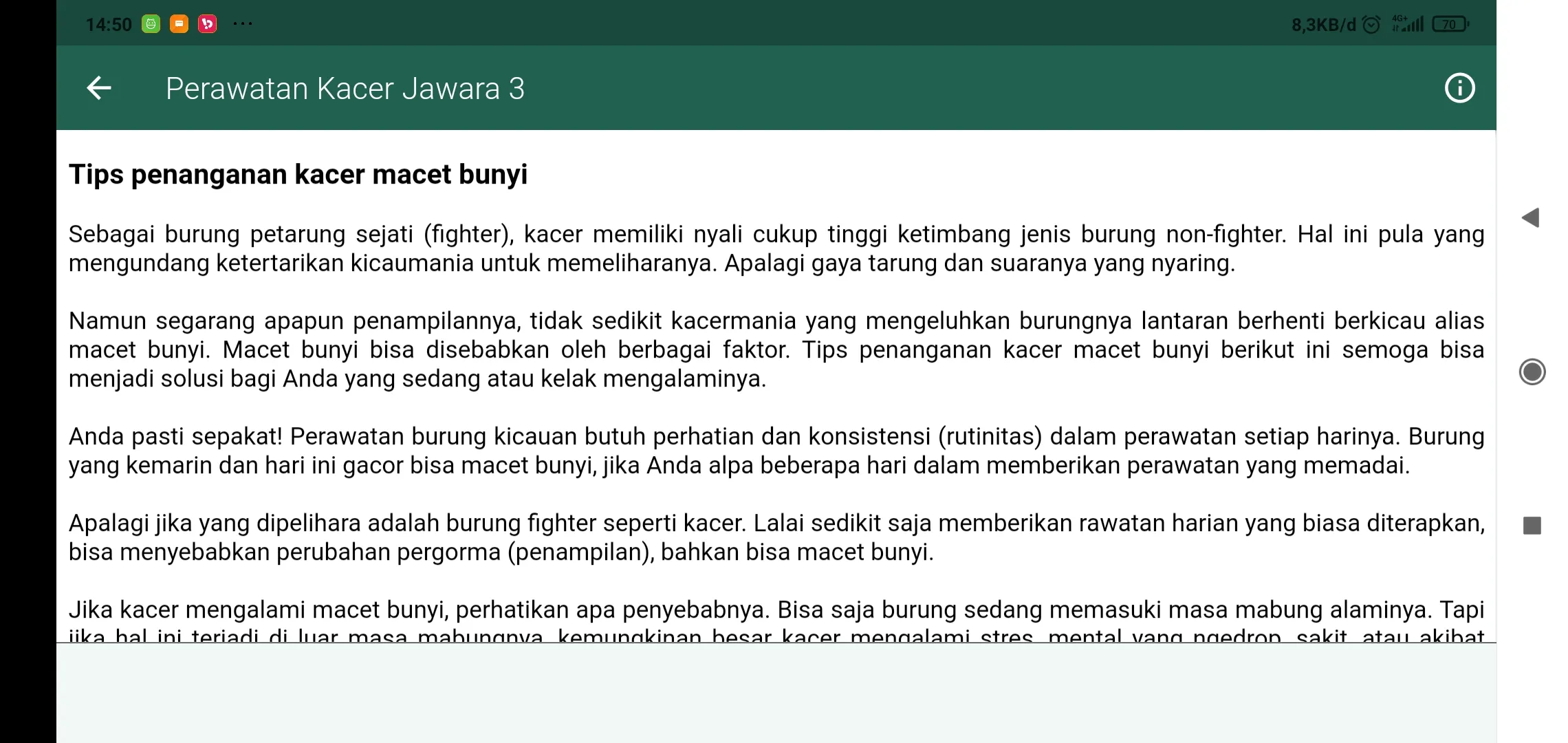 Masteran Kacer Jawara | Indus Appstore | Screenshot