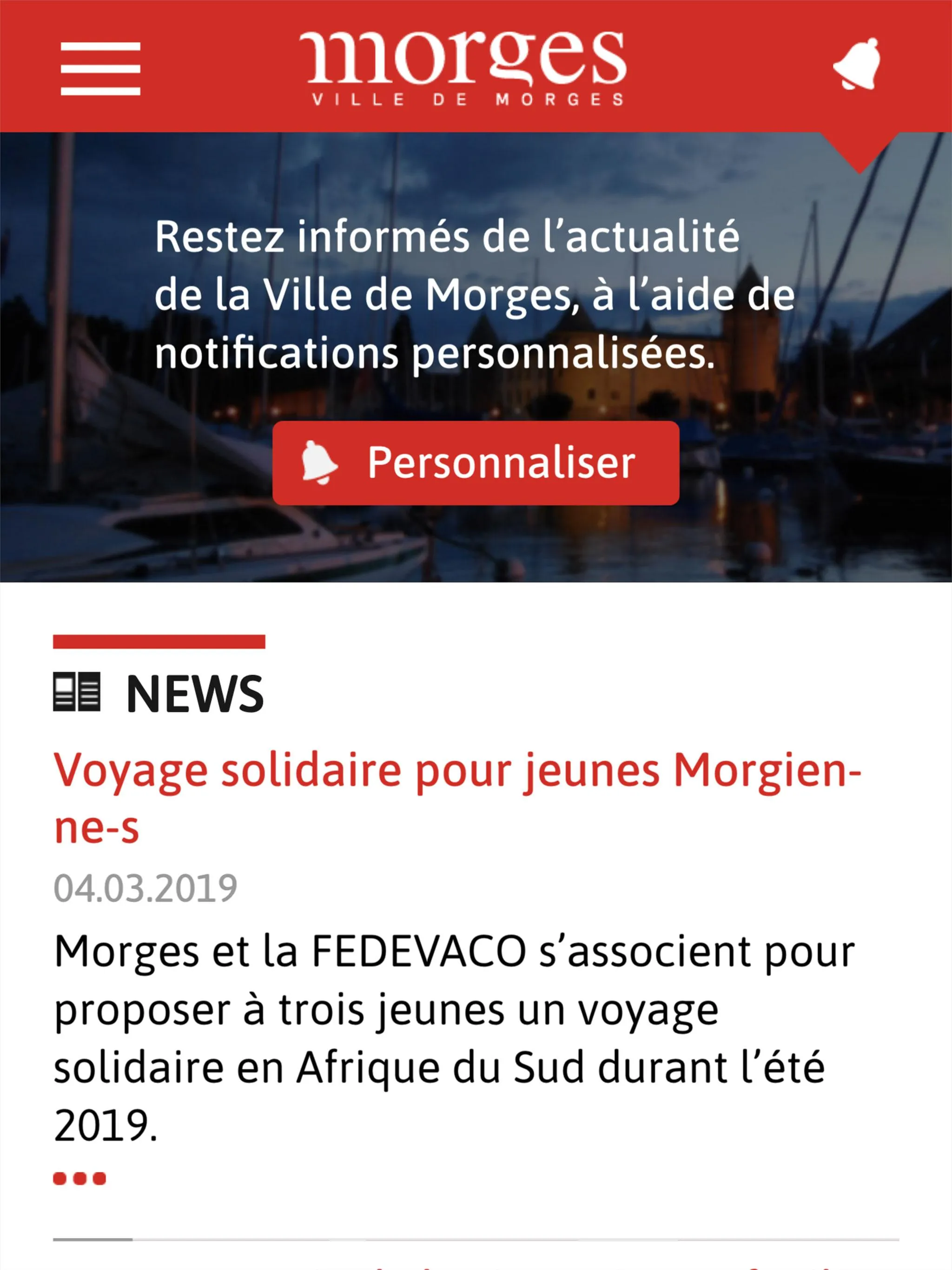 Ville de Morges | Indus Appstore | Screenshot