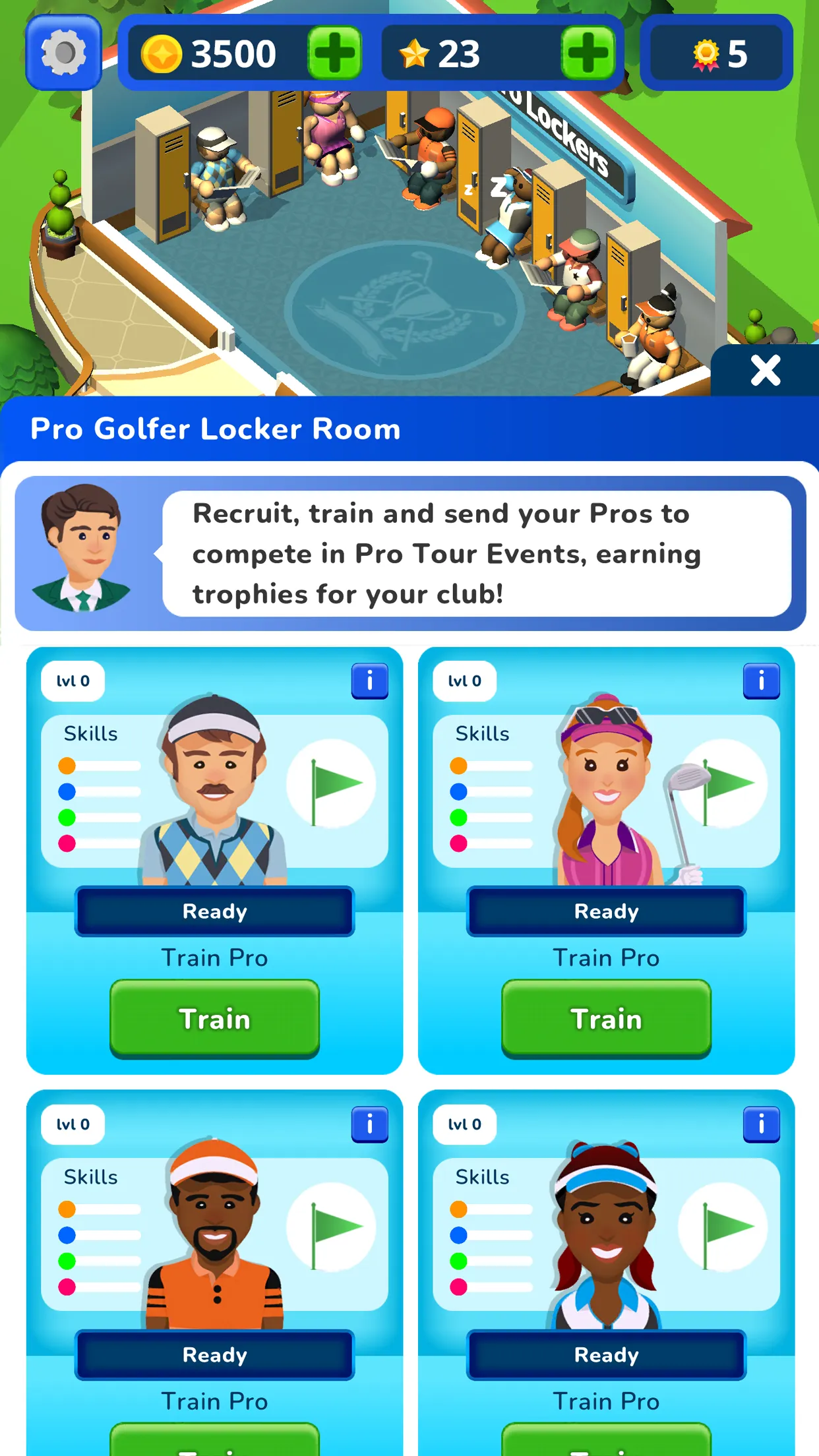 Idle Golf Club Manager Tycoon | Indus Appstore | Screenshot