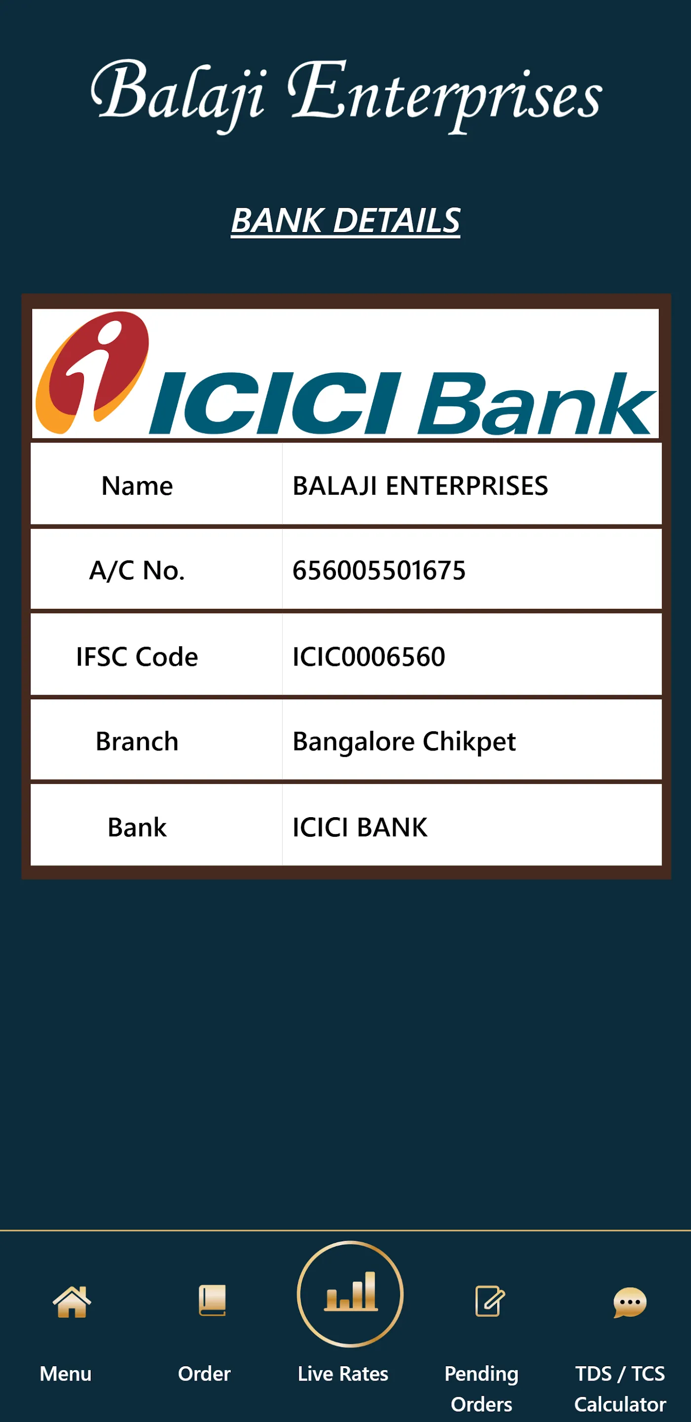 Balaji Enterprises | Indus Appstore | Screenshot