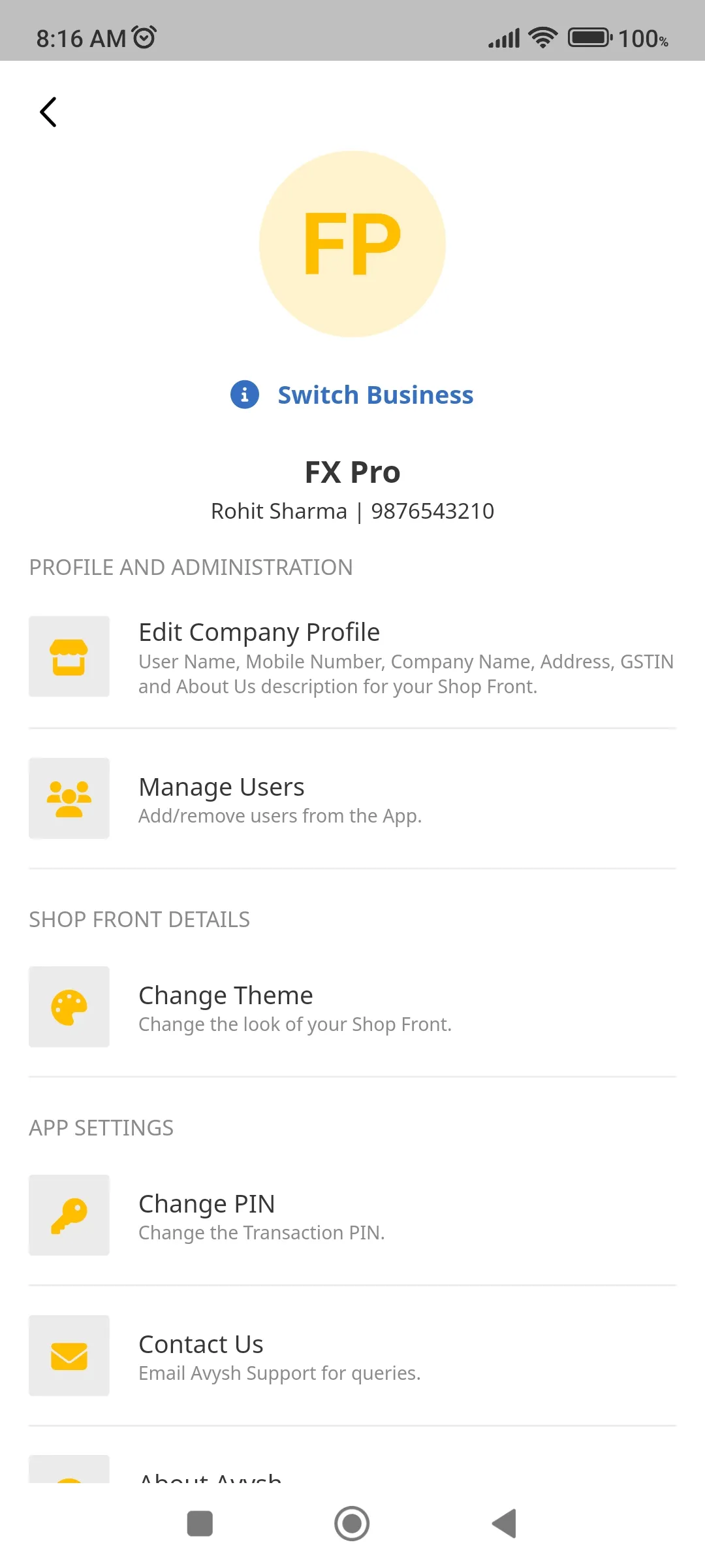 Avysh Partner | Indus Appstore | Screenshot